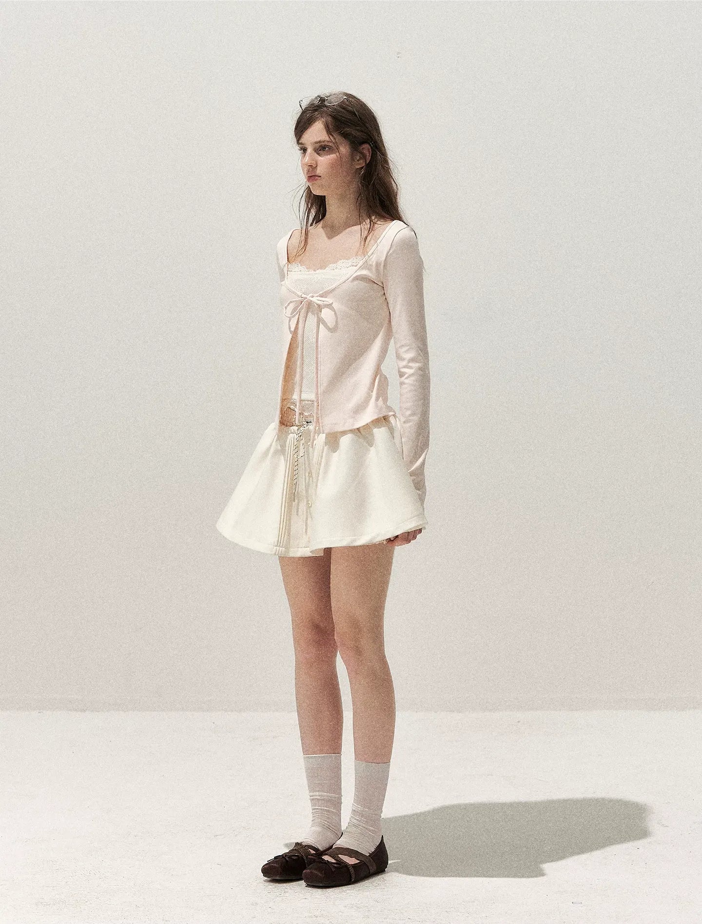 Lace Layered Long-Sleeve T-Shirt