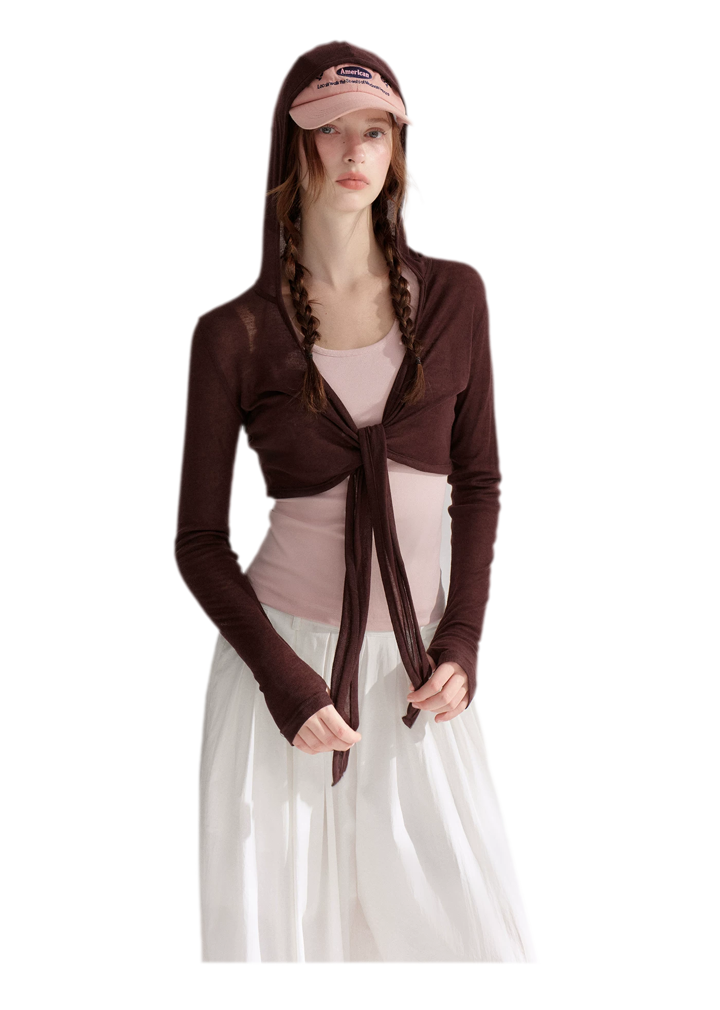 Tie Front Shrug Tank