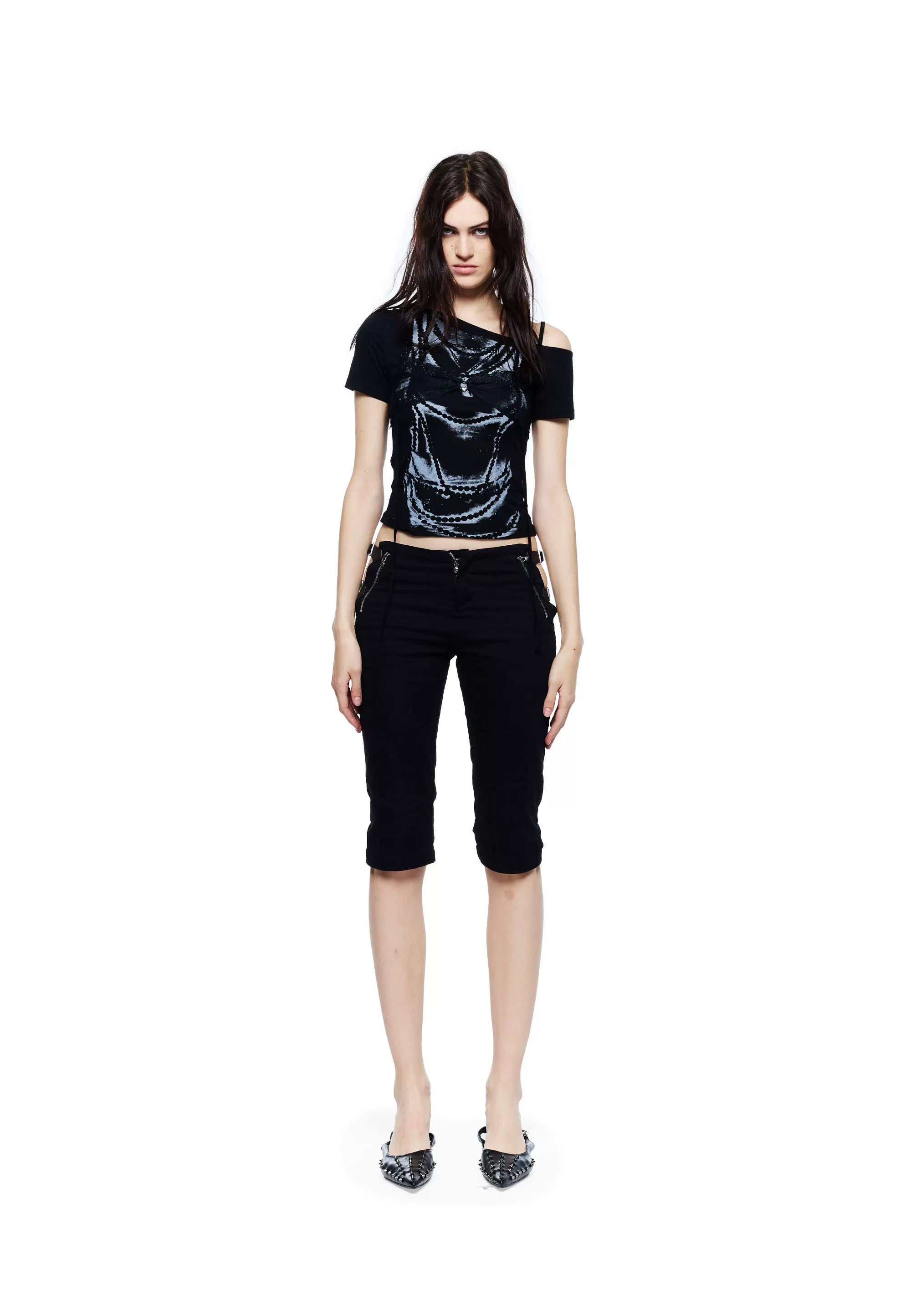 Light Asia T-shirt with Lace and Print
