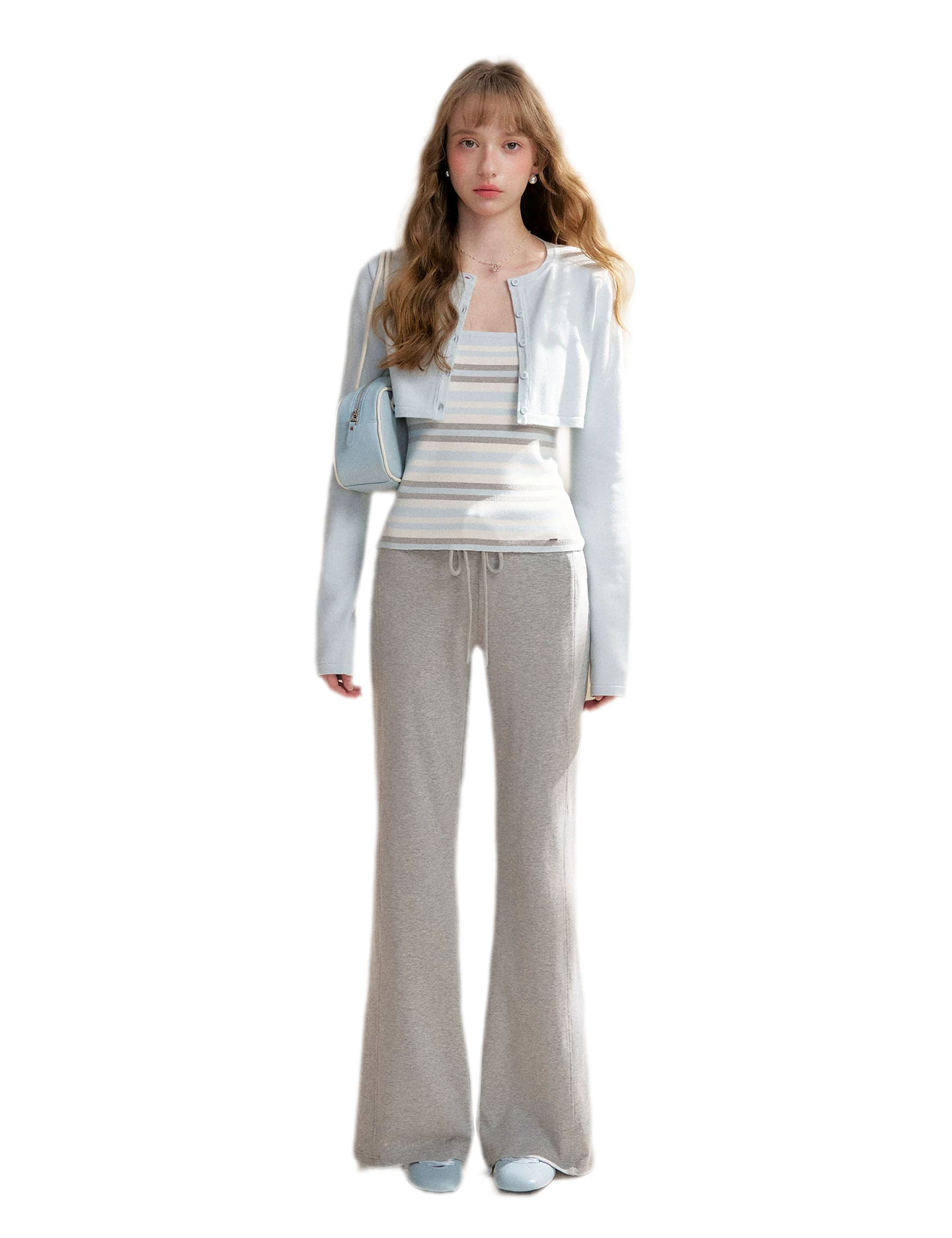 Knit Cardigan Cami Set