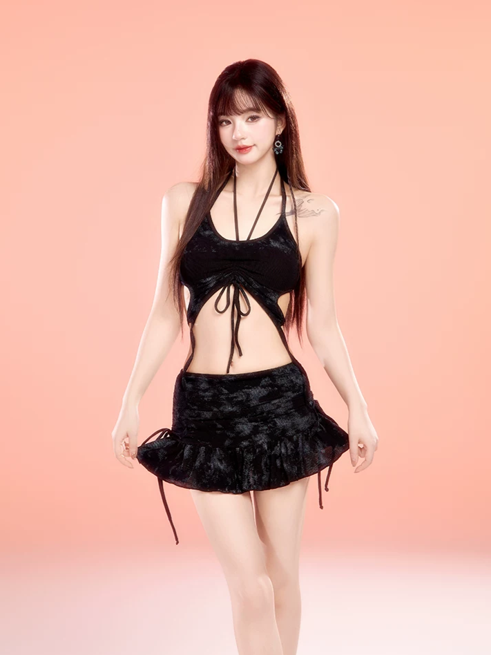 Skirt Shorts Bikini Set