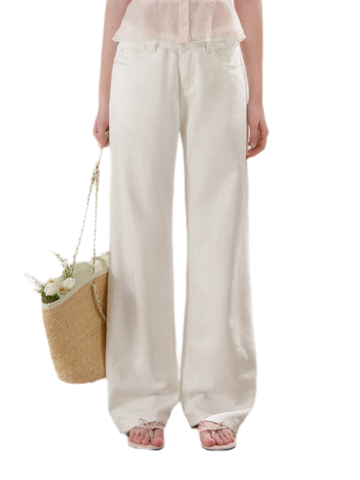 Lyocell Cotton Straight Jeans