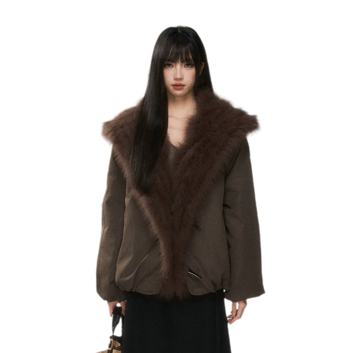 Goose Down Fox Fur Jacket