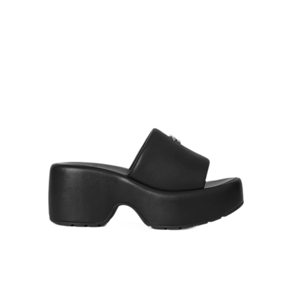 Leather High Heel Sandals