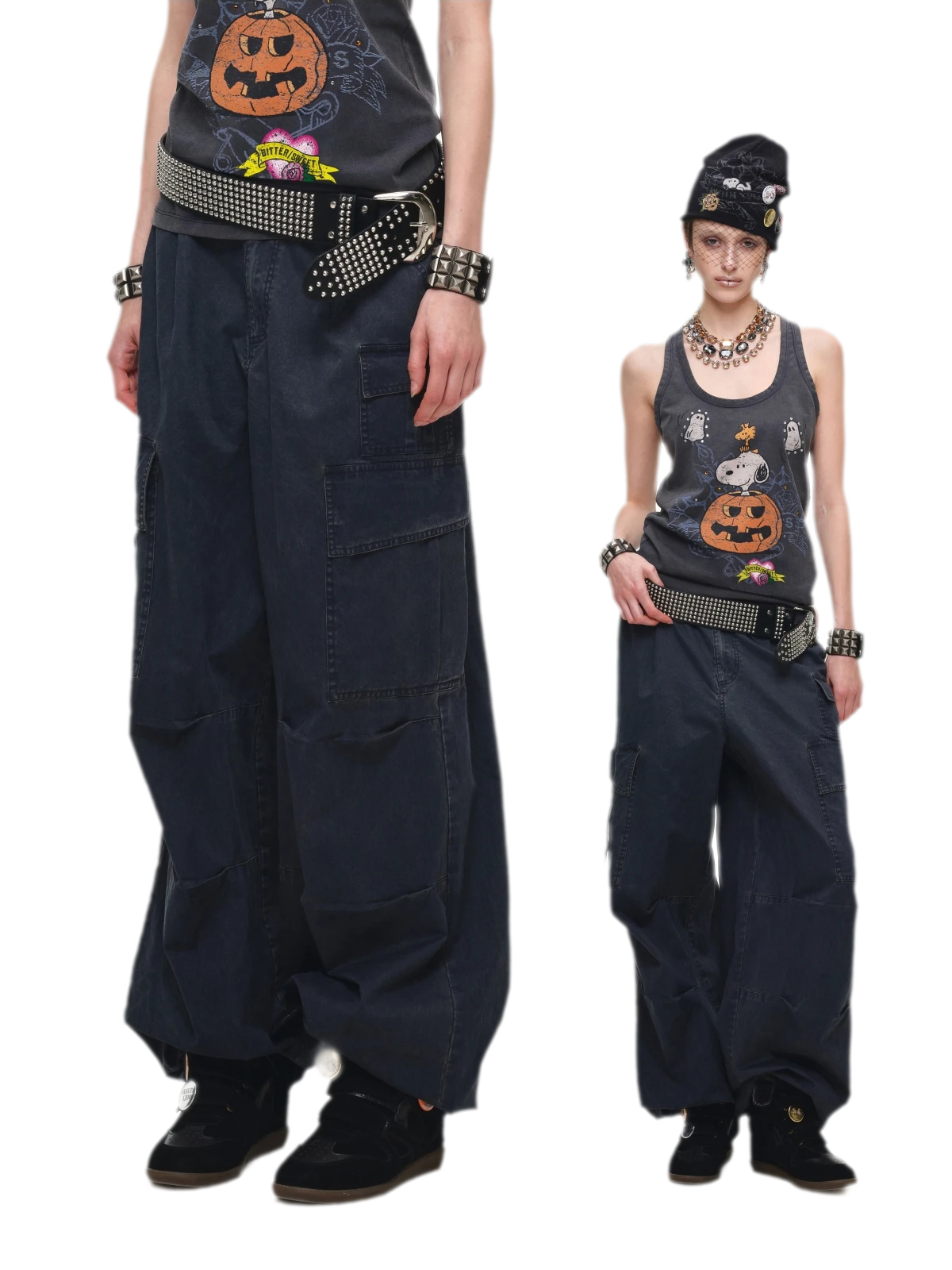 Washed Cargo Pants