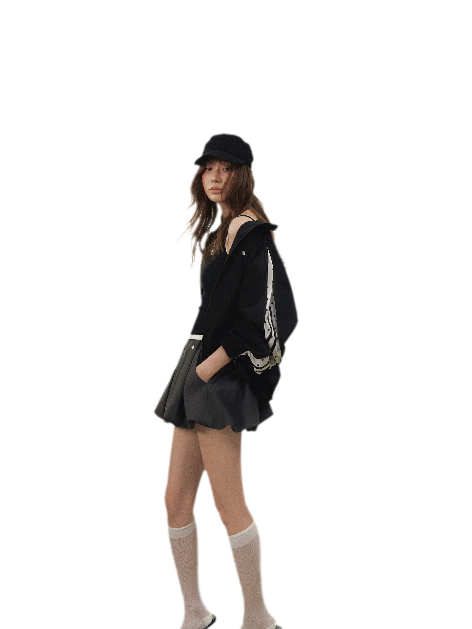 Structured Zipper Collar Jacket