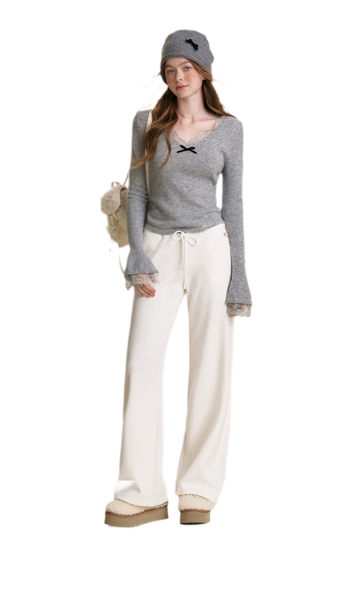 Drawstring High Waist Pants