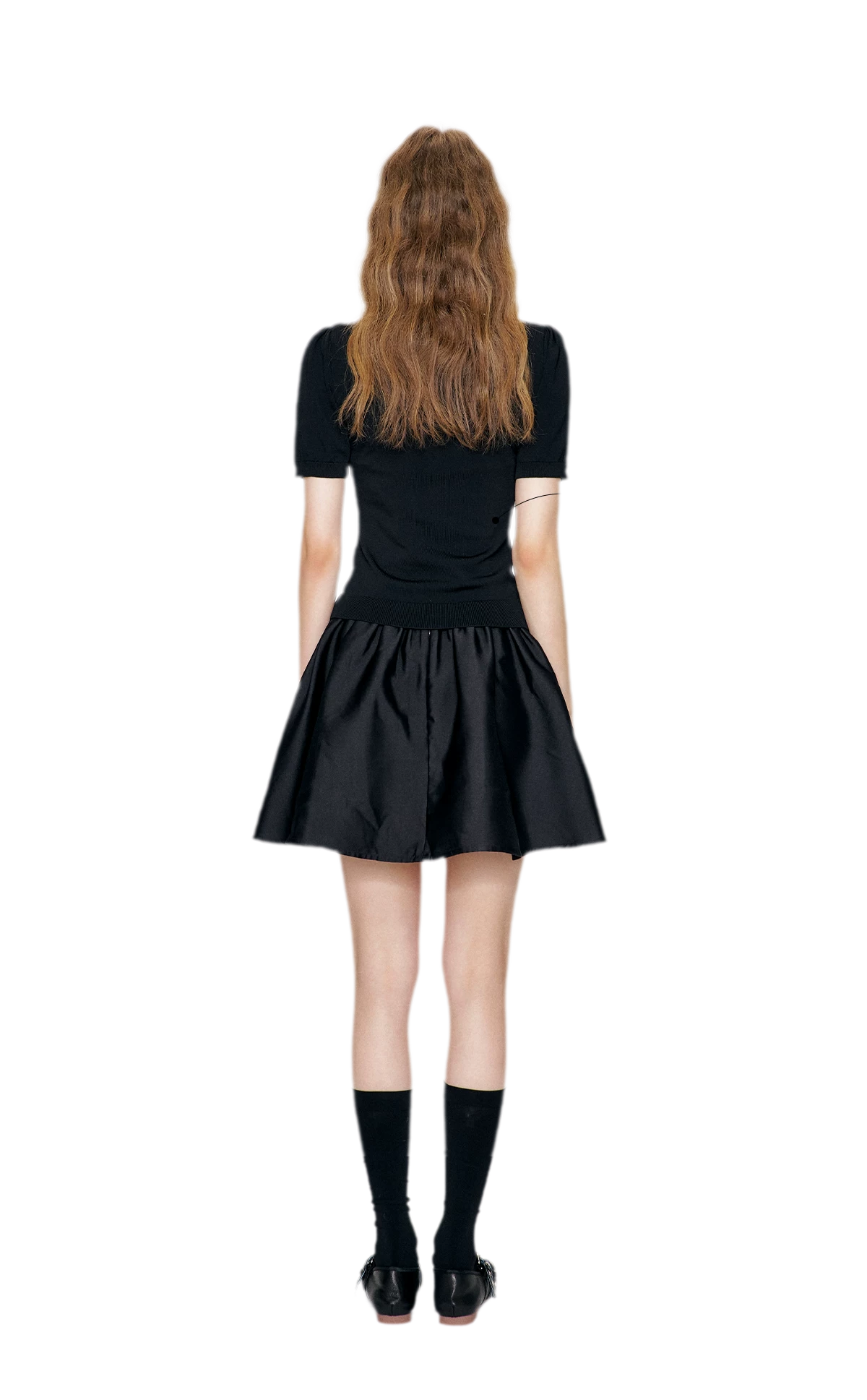 Beaded Collar Knit Tee