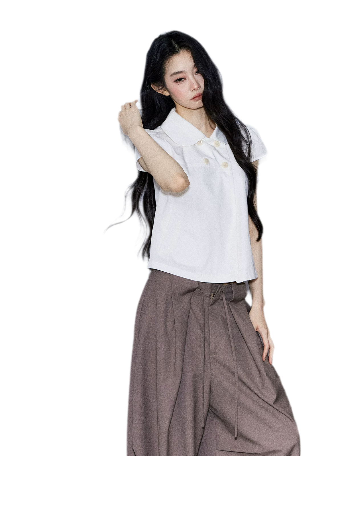 Cotton Double Breasted Shirt