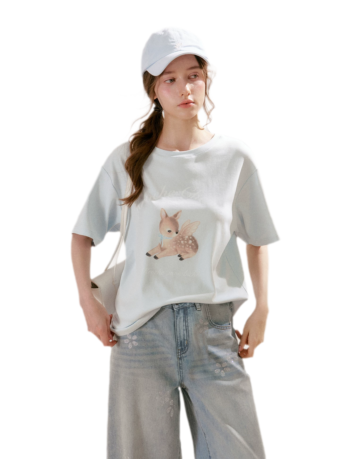 Hand-Painted Deer Tee