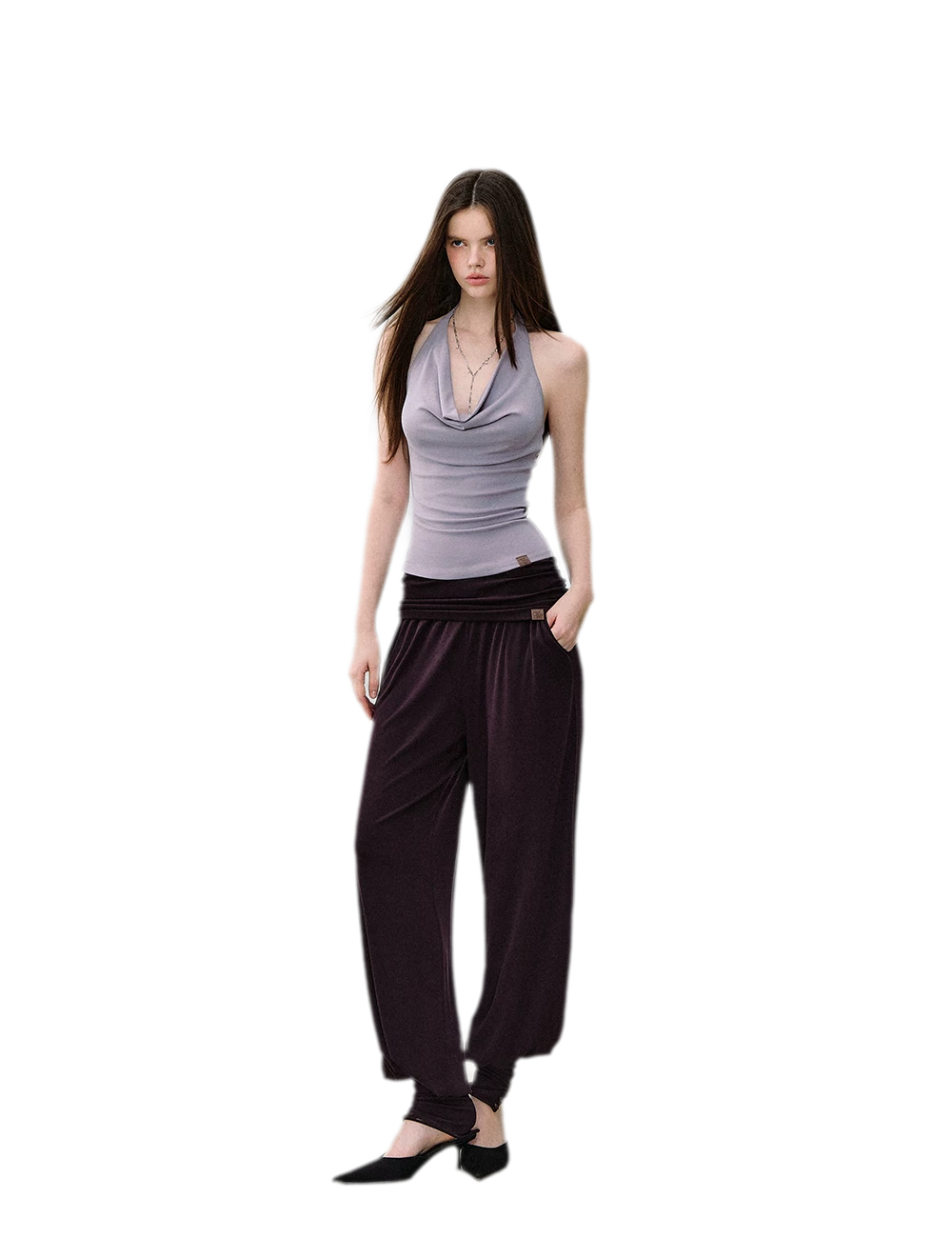 Irregular Ruffle Knit Set