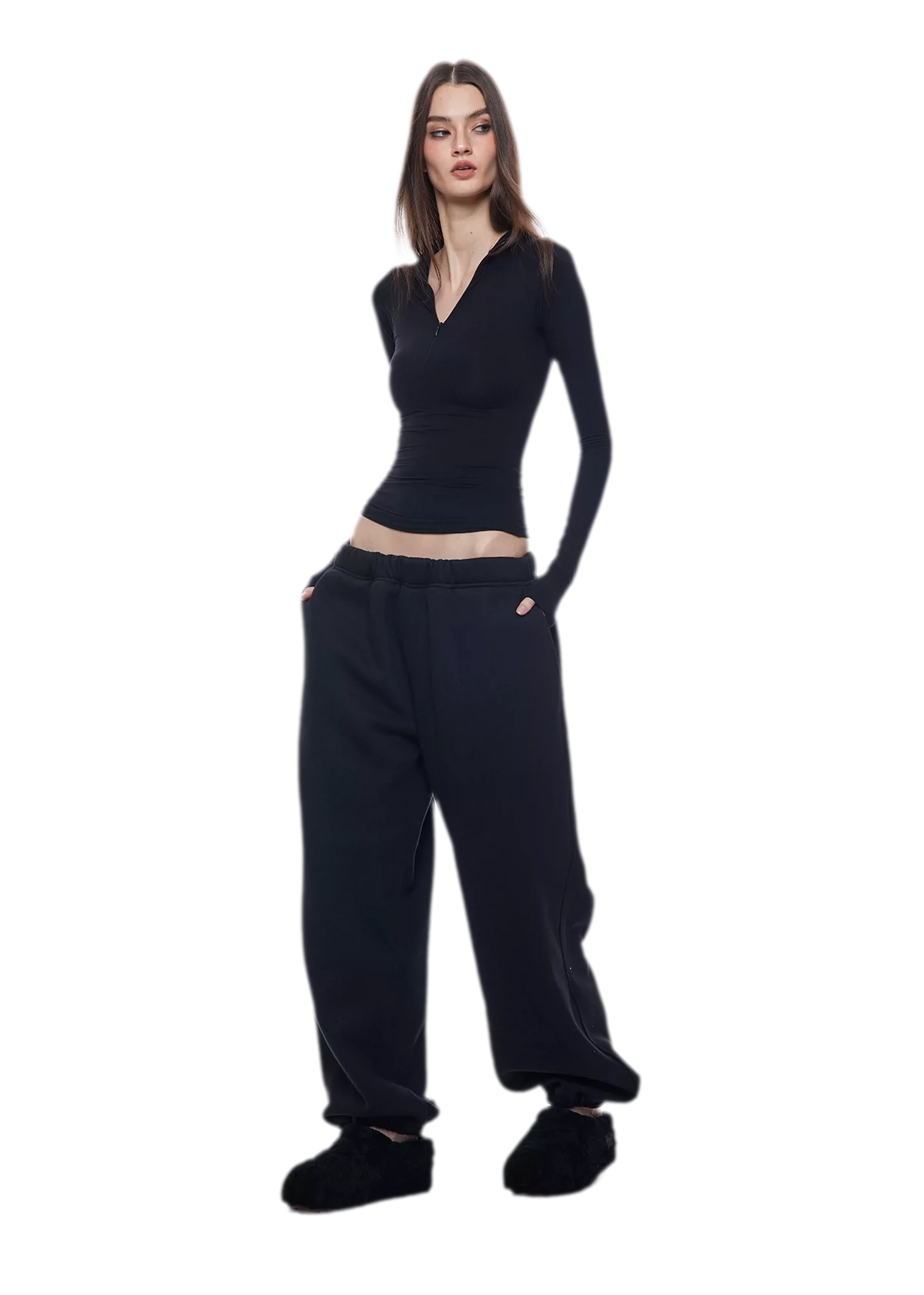 Zip-Front Skin Top