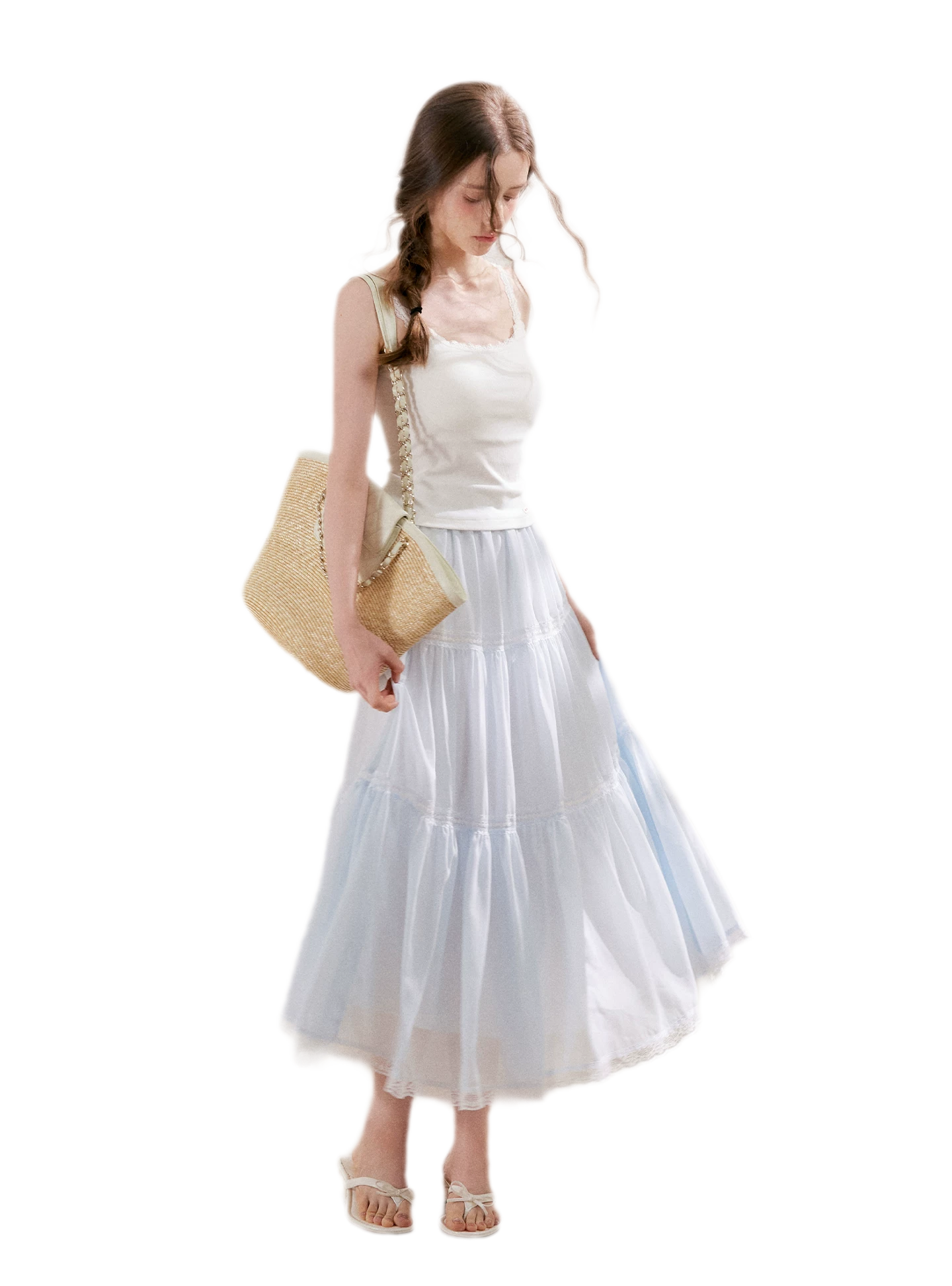 Lace Tiered Skirt