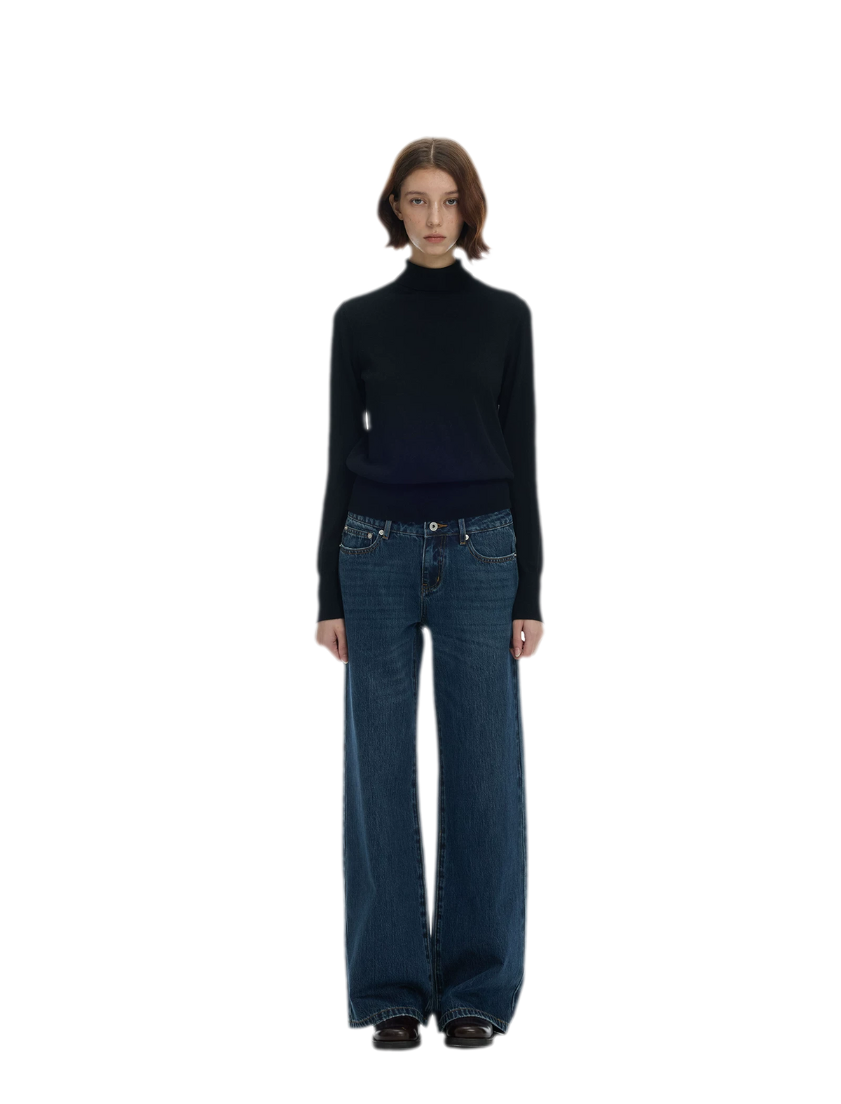 Ribbed Slim-Fit Turtleneck Knit