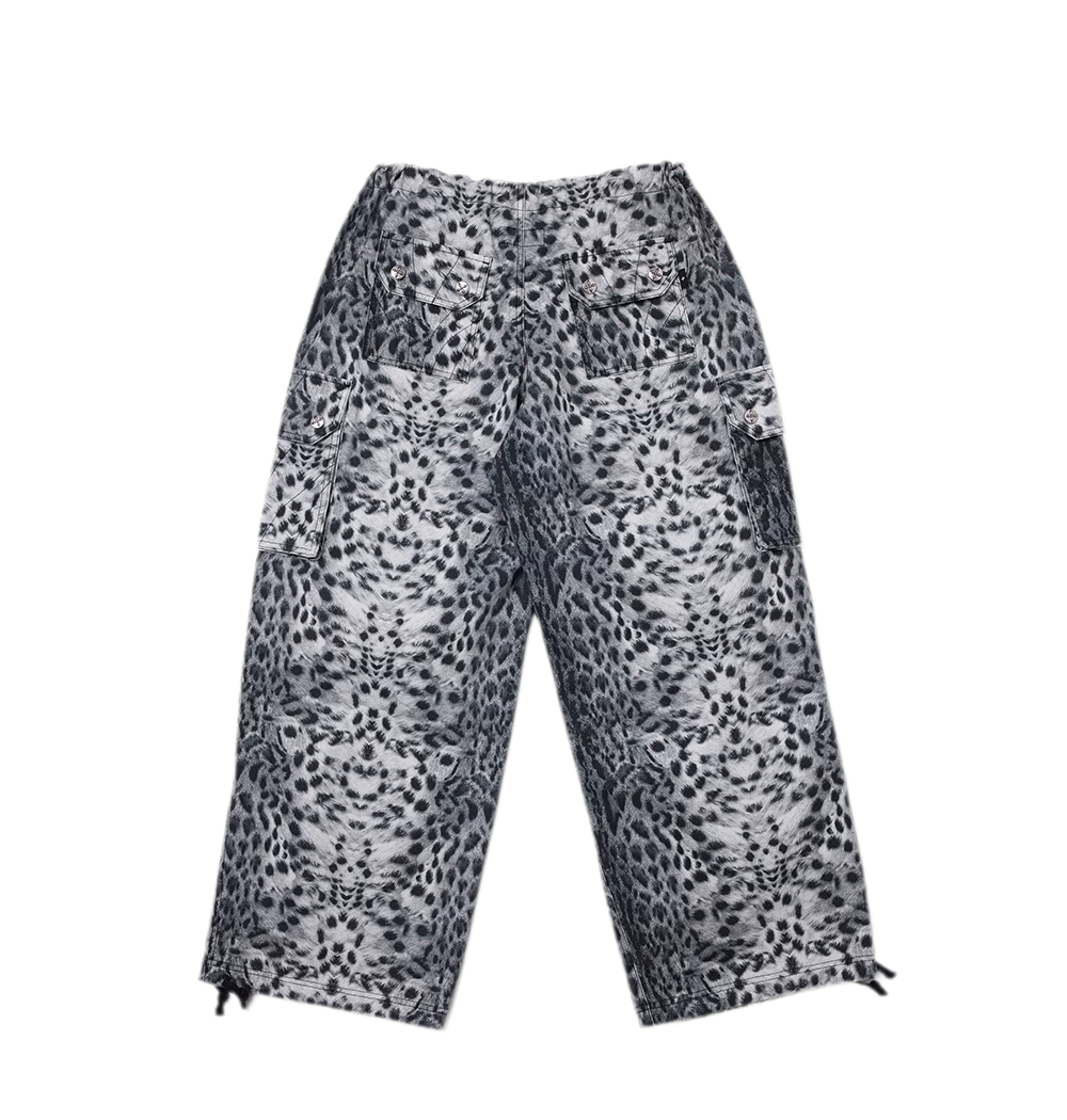 Classic Retro Leopard Paratrooper Pants