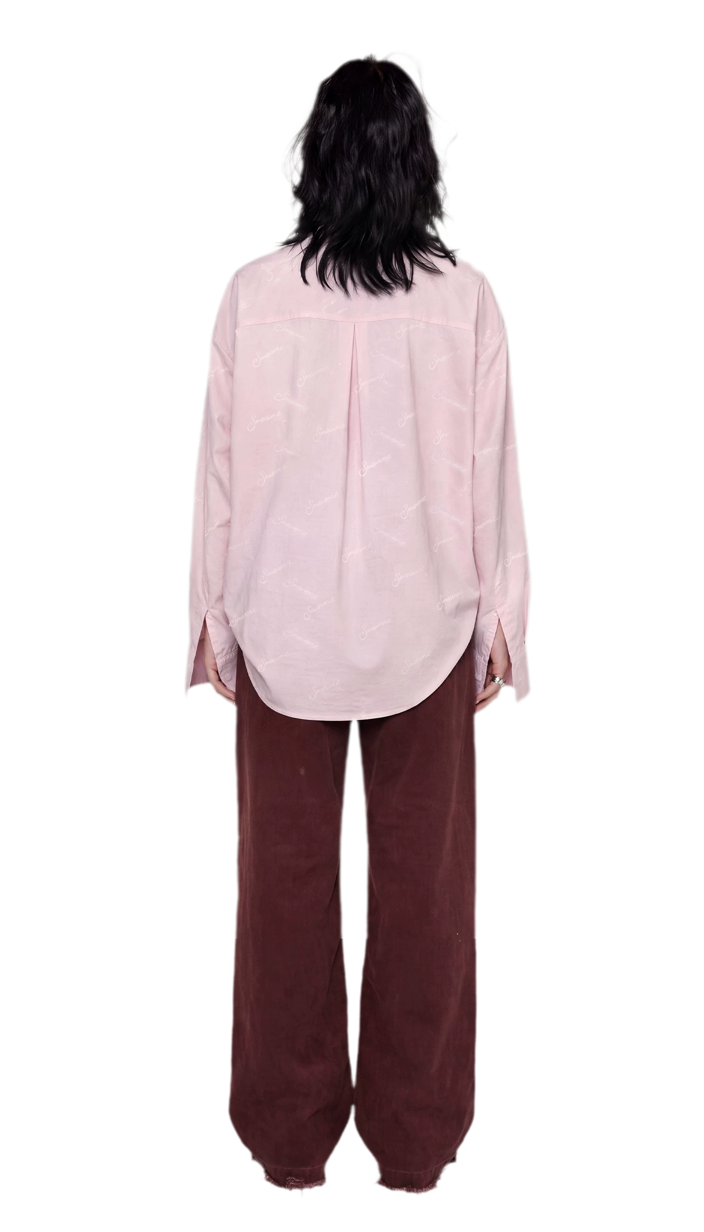 Textured Tie-Front Tencel Shirt