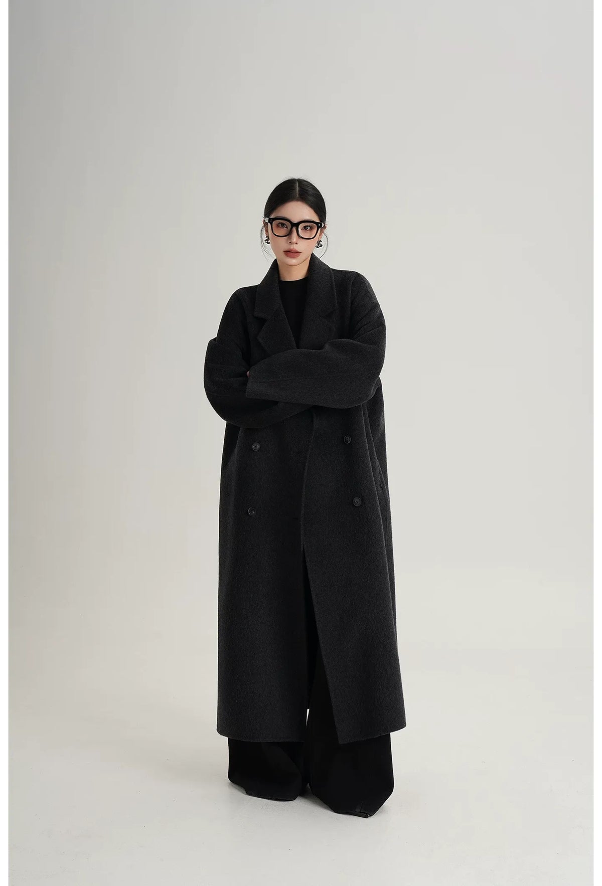 Hand-Sewn Oversized Wool Coat