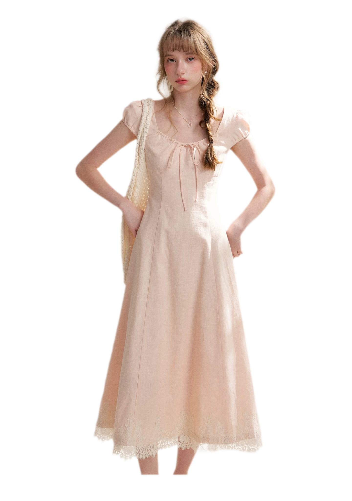 French Lace Long Dress