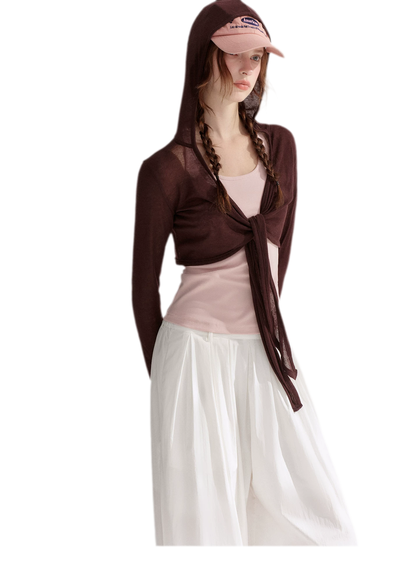 Tie Front Shrug Tank