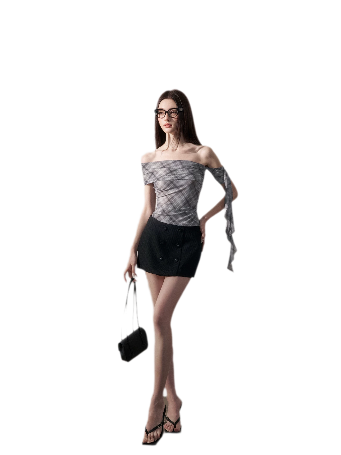Grid Asymmetrical Cami