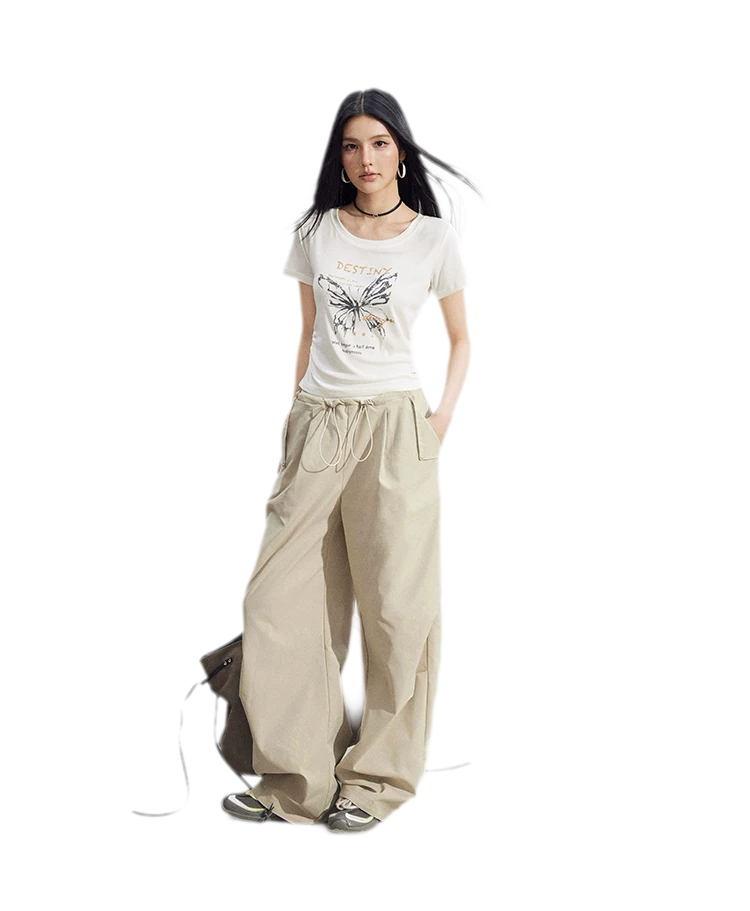 Butterfly Ruched Tee