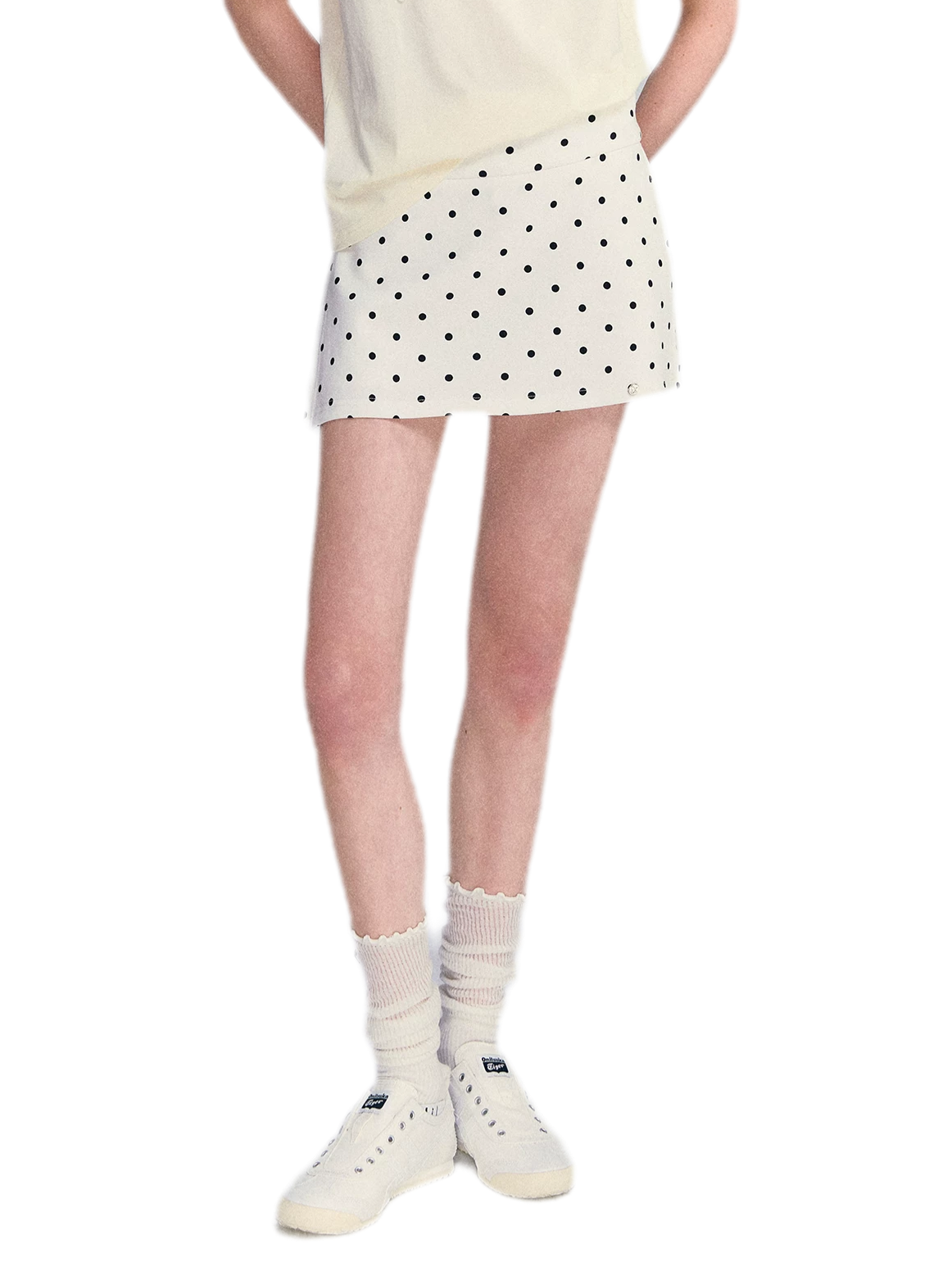 Polka Dot A-line Skort