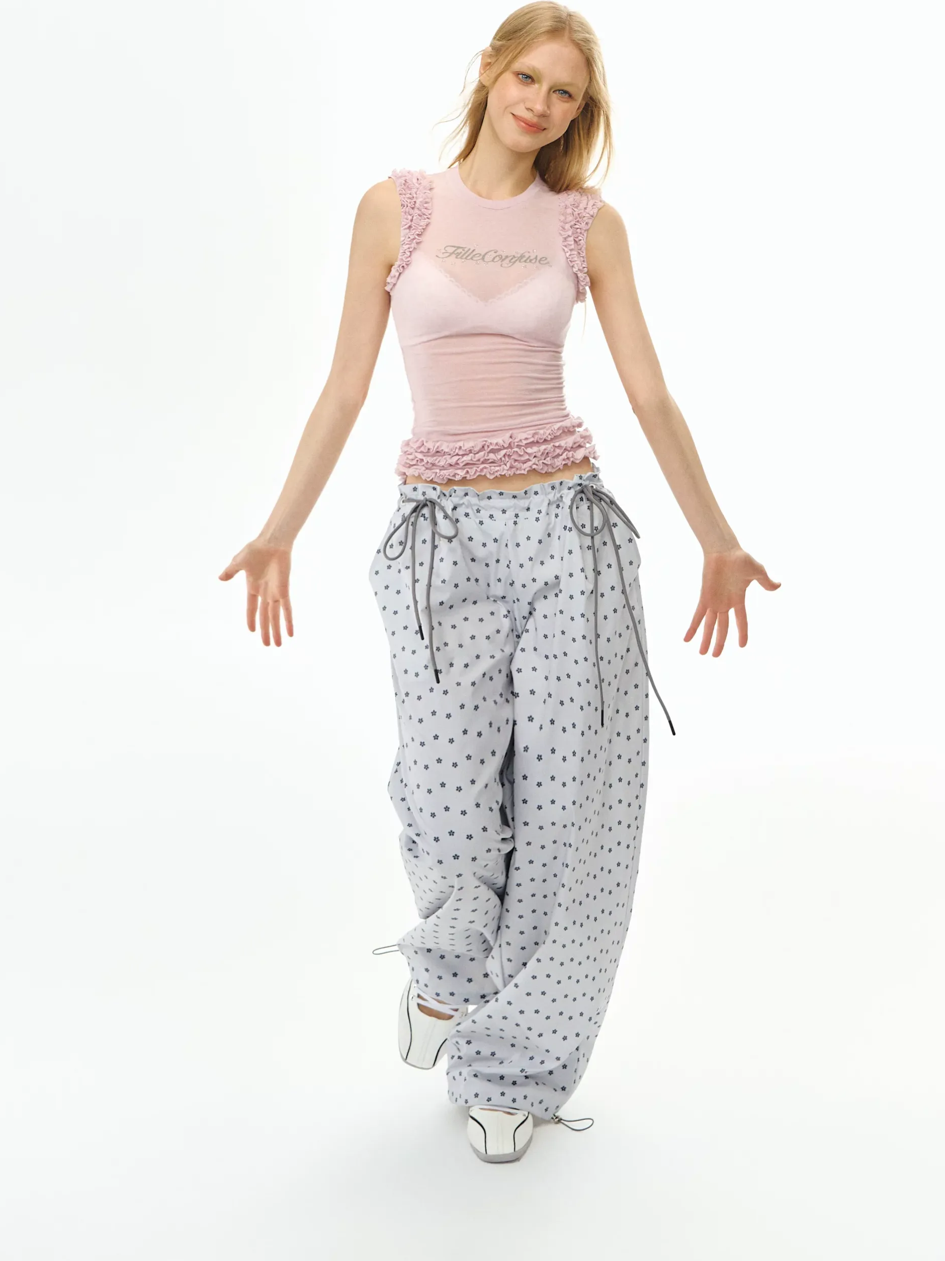 Layered Ruffle Knit Tee