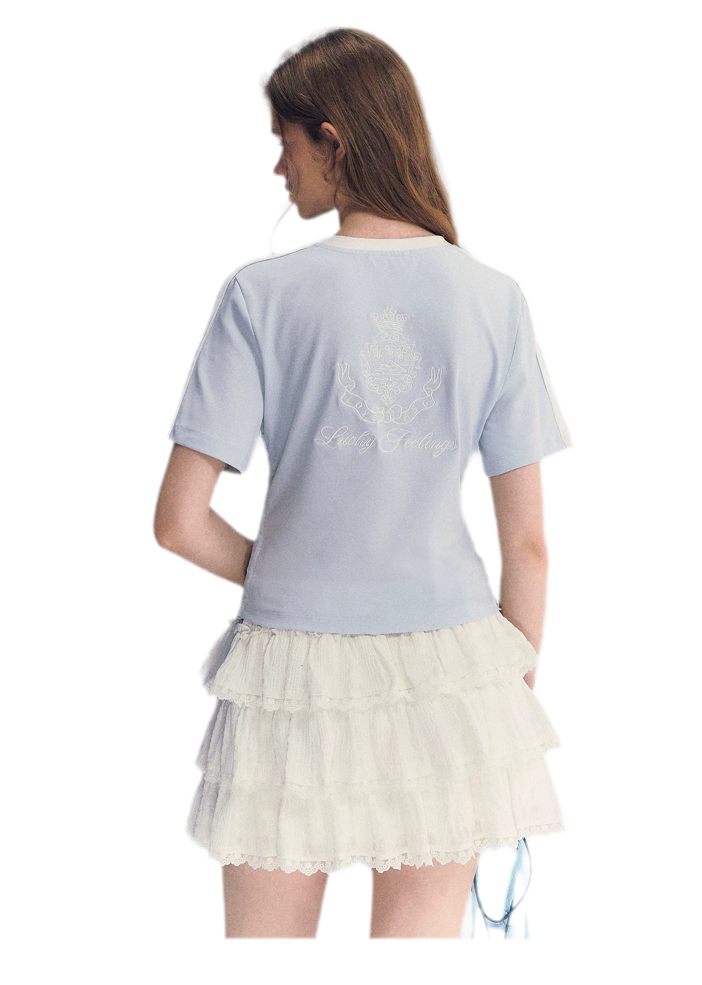 Embroidered Crop T-shirt