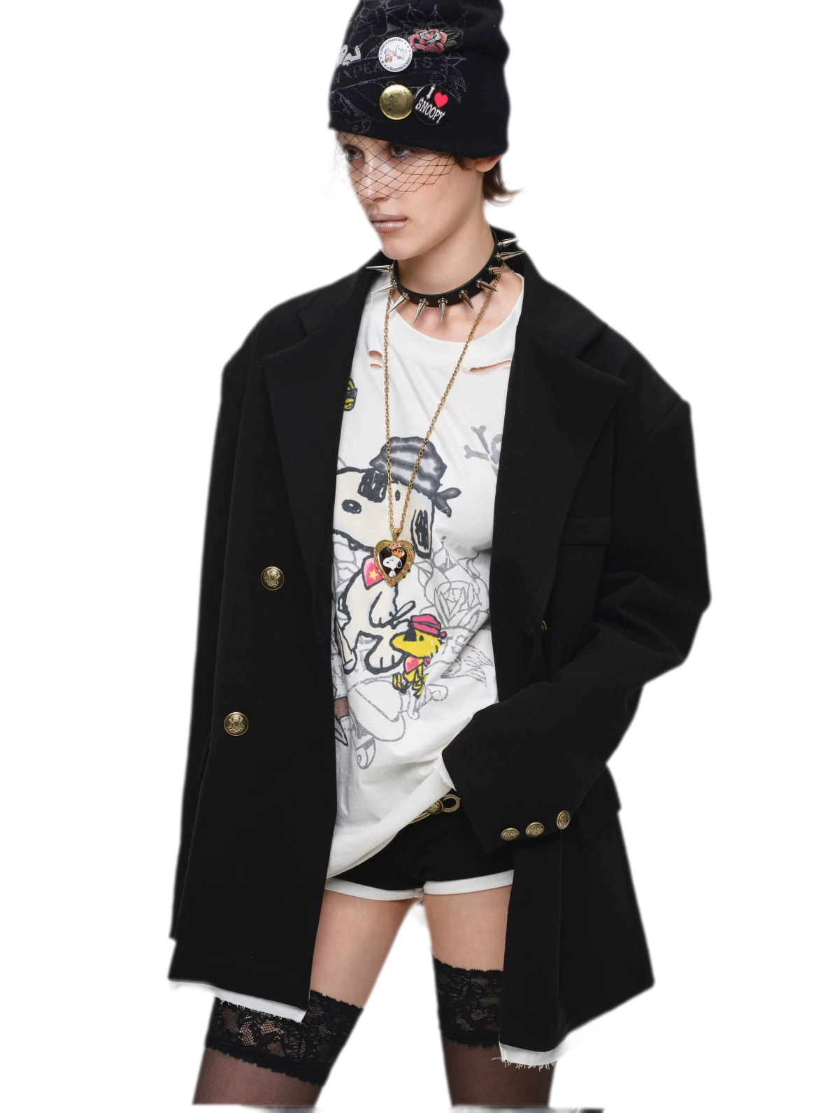 Oversized Faux Layer Blazer