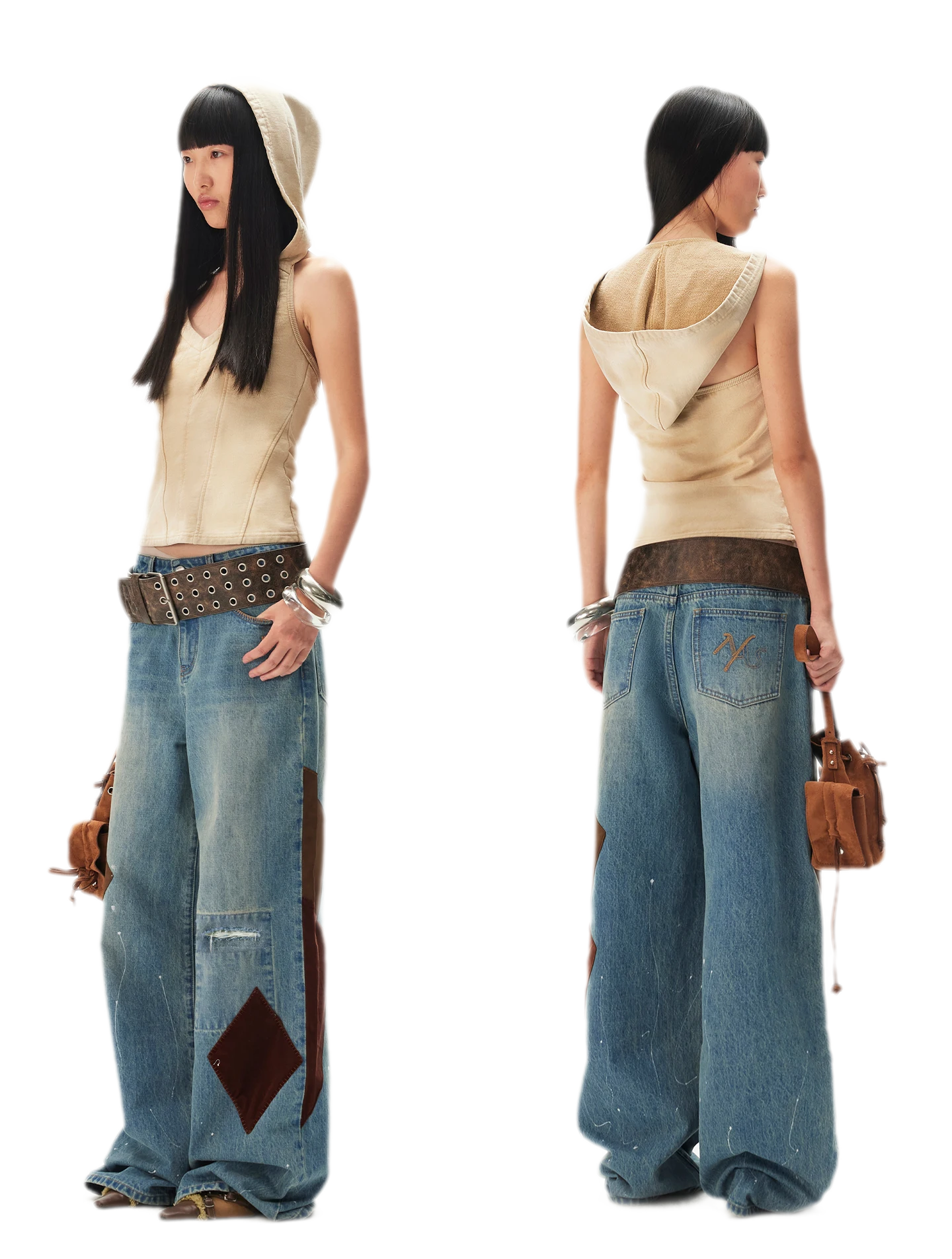 Washed Hooded Vest