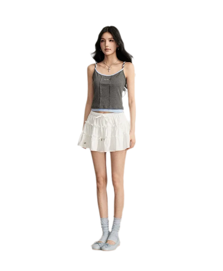 Colorblock Cable Knit Camisole