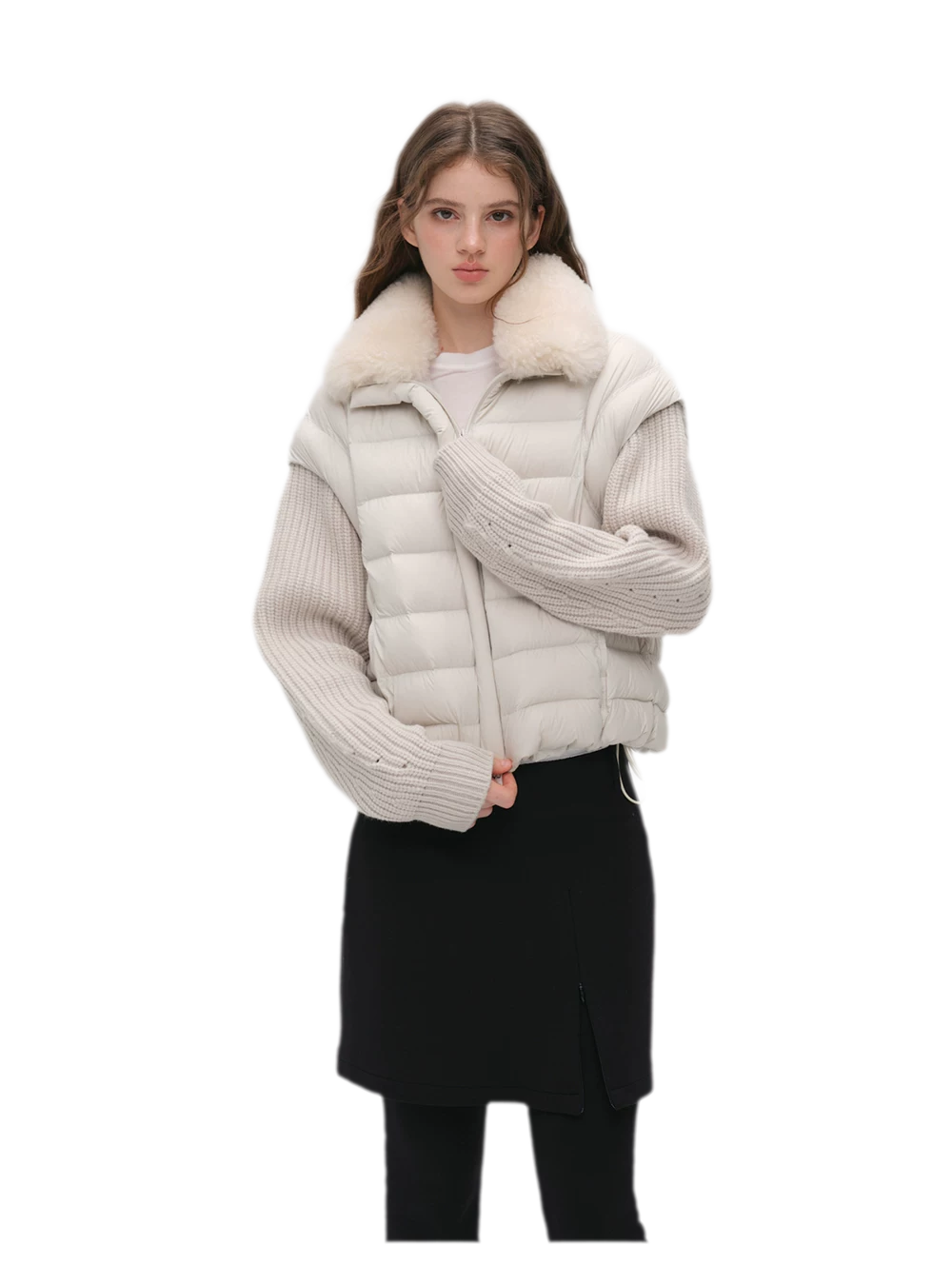 Detachable Sleeve Down Vest