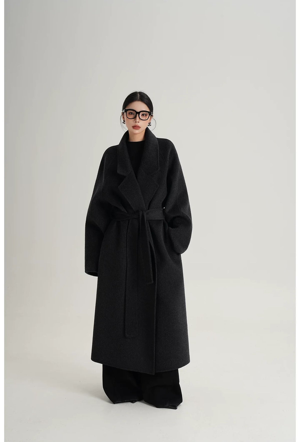 Hand-Sewn Belted Wool Coat