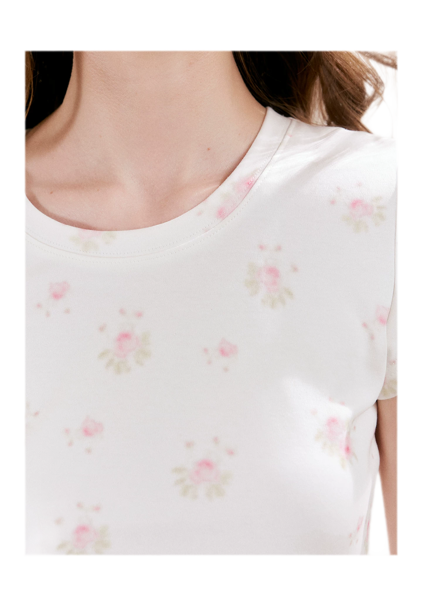 Rose Print Tee