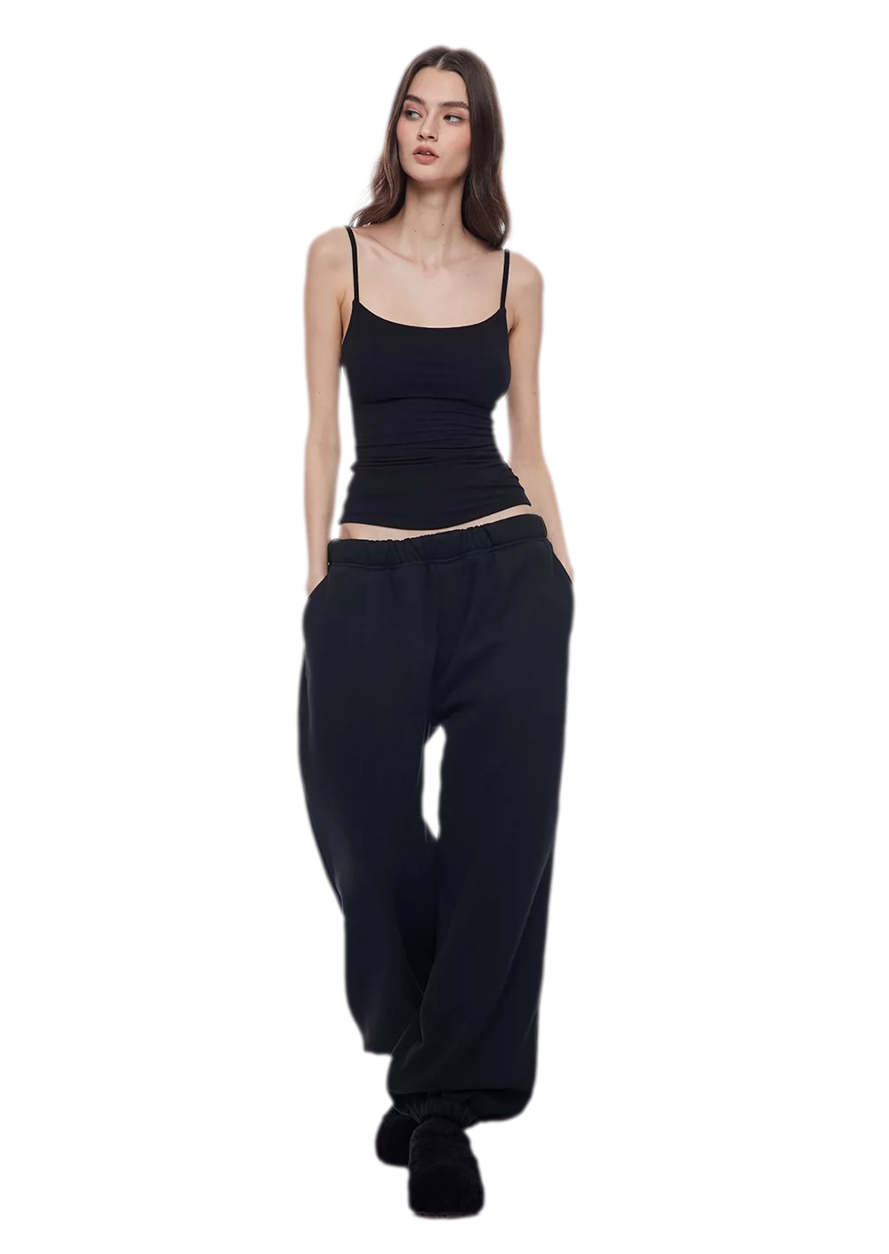 Two-Tone Baggy Sweatpants