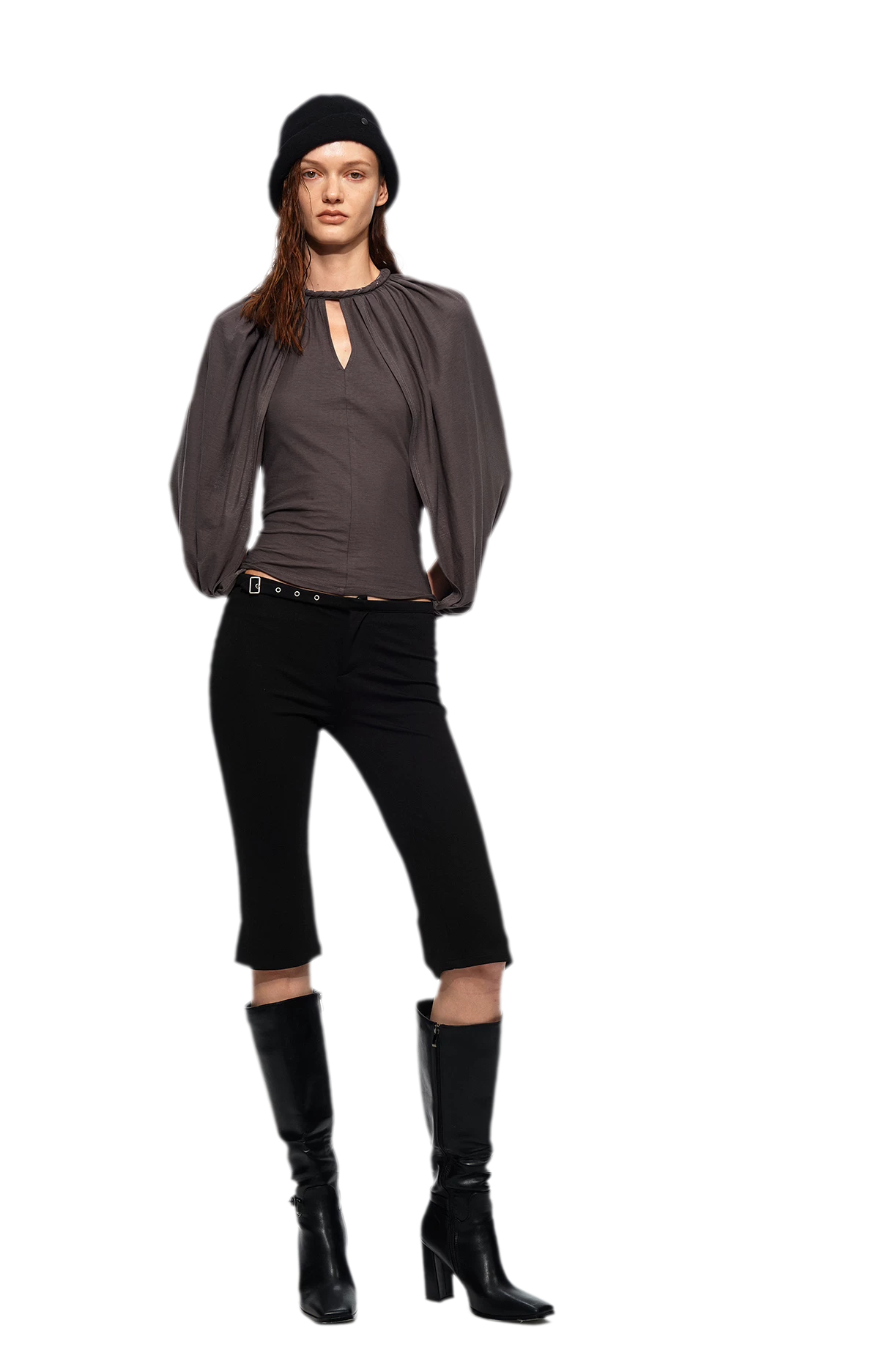 Cotton Cape Sleeve Top