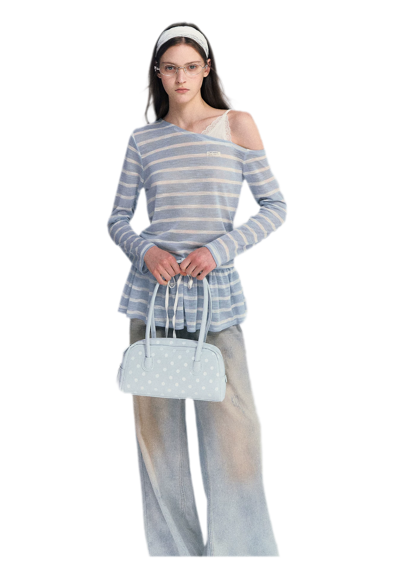 Lace Asymmetric Top