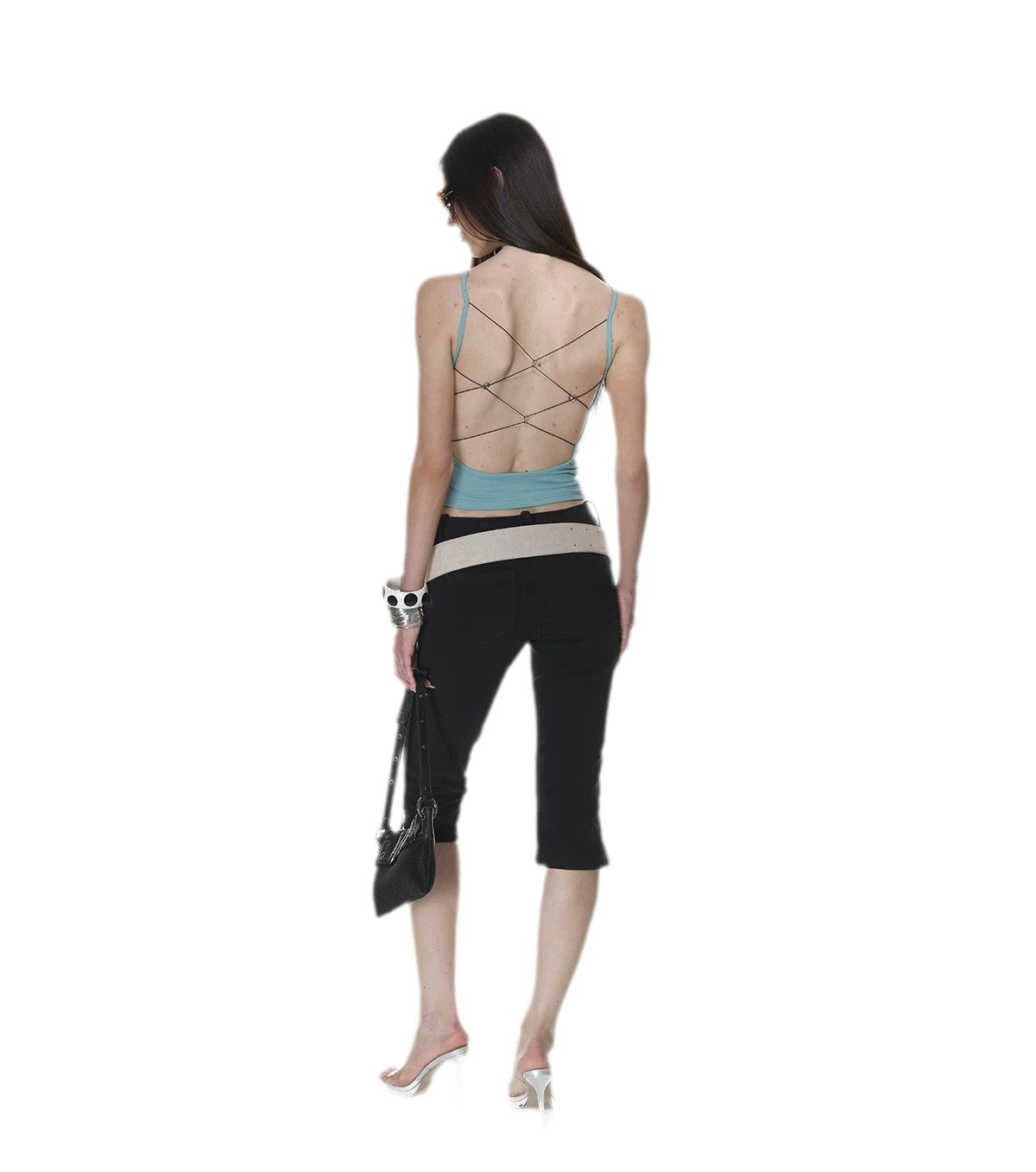 Cross Back Ribbed Cami