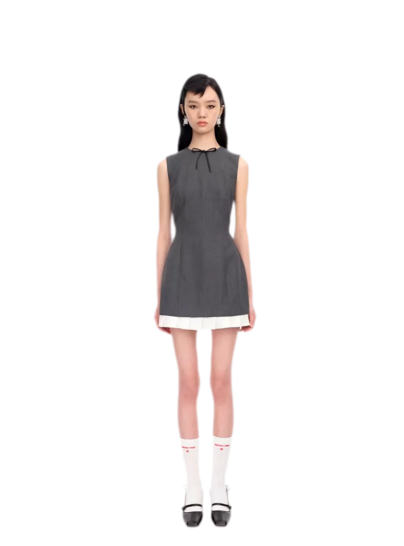 Ruffle Waist Fitted Dress