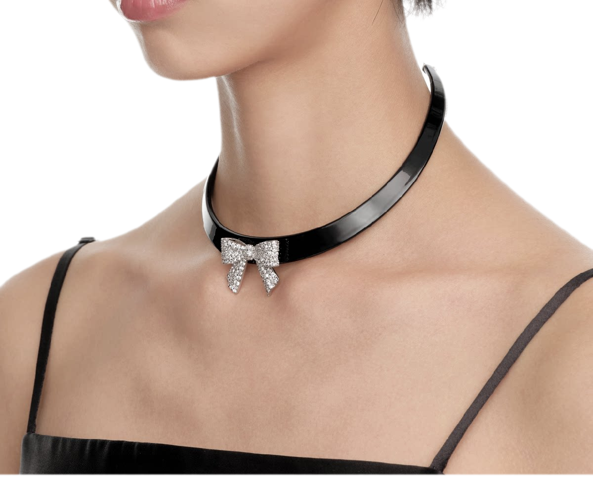 Crystal Bow Collar Jewelry