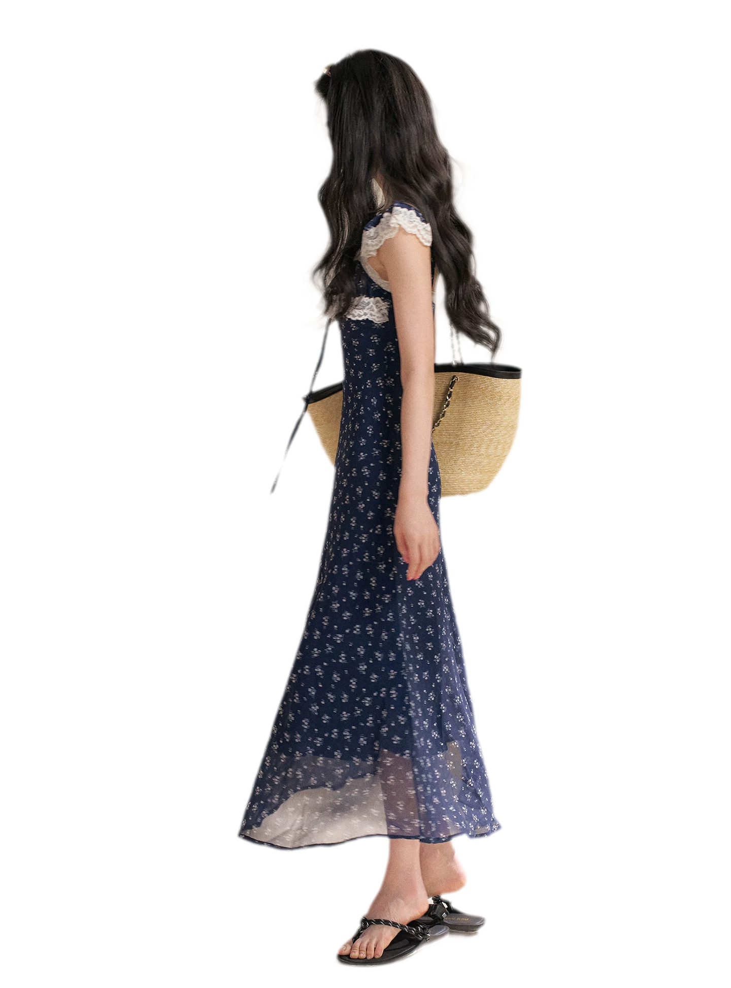 Lace Floral Camisole Dress