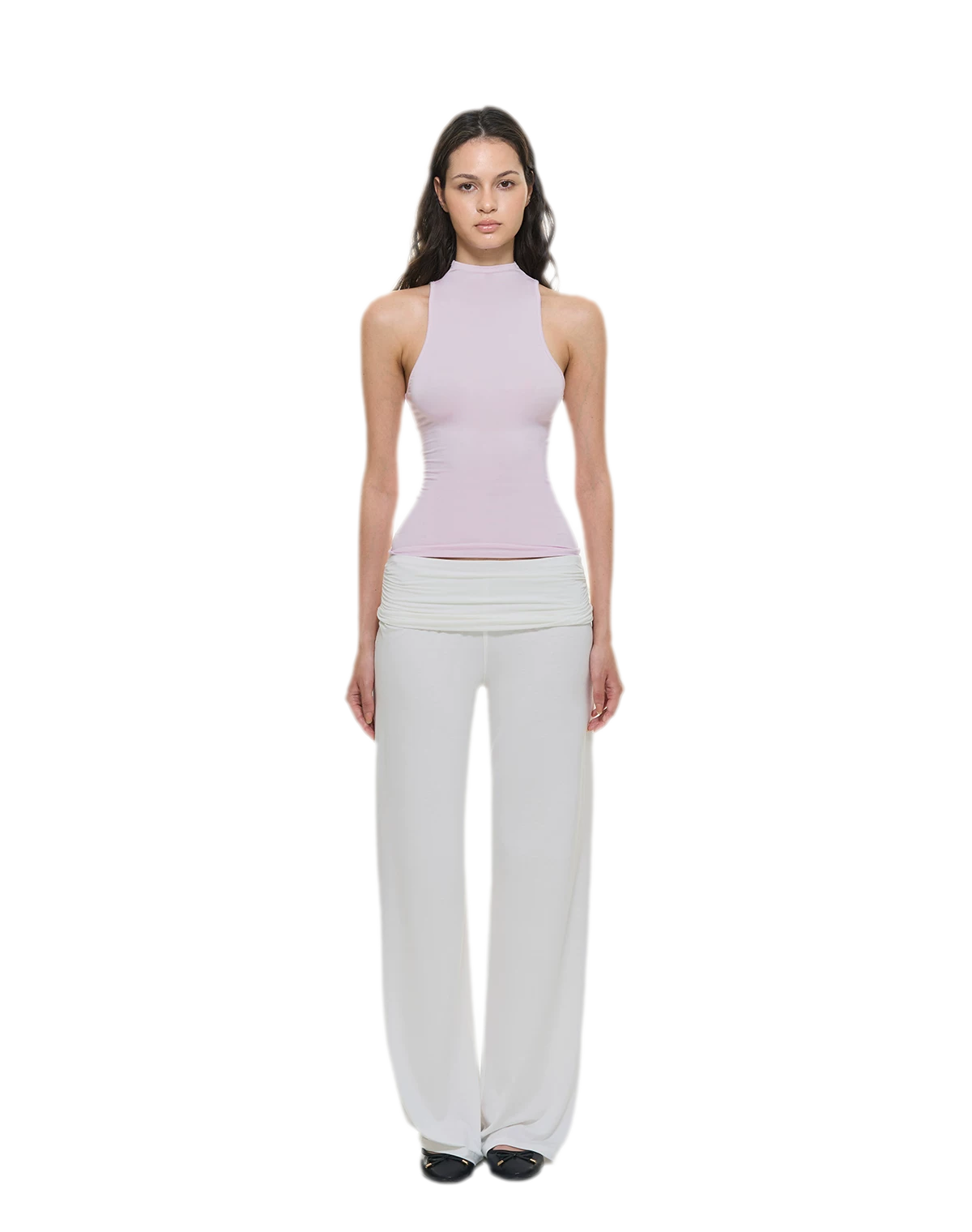 Knitted Semi-High Neck Vest