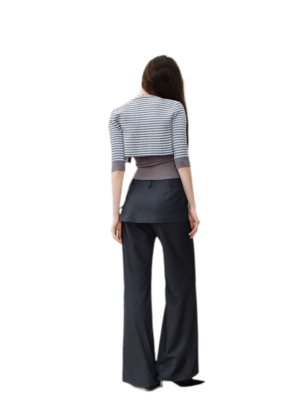 Textured Stripe Knit Set
