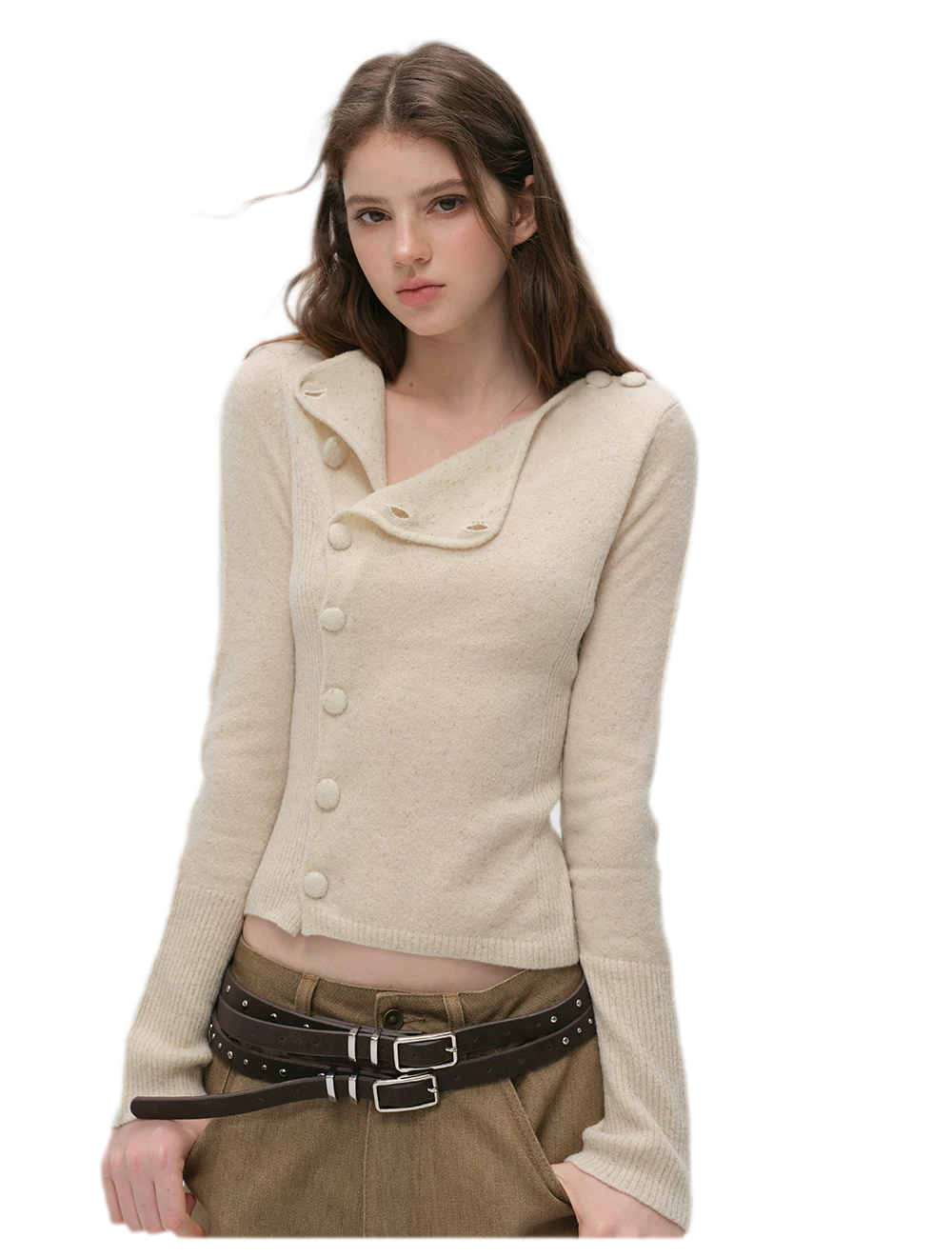 Metallic Textured Knit Cardigan