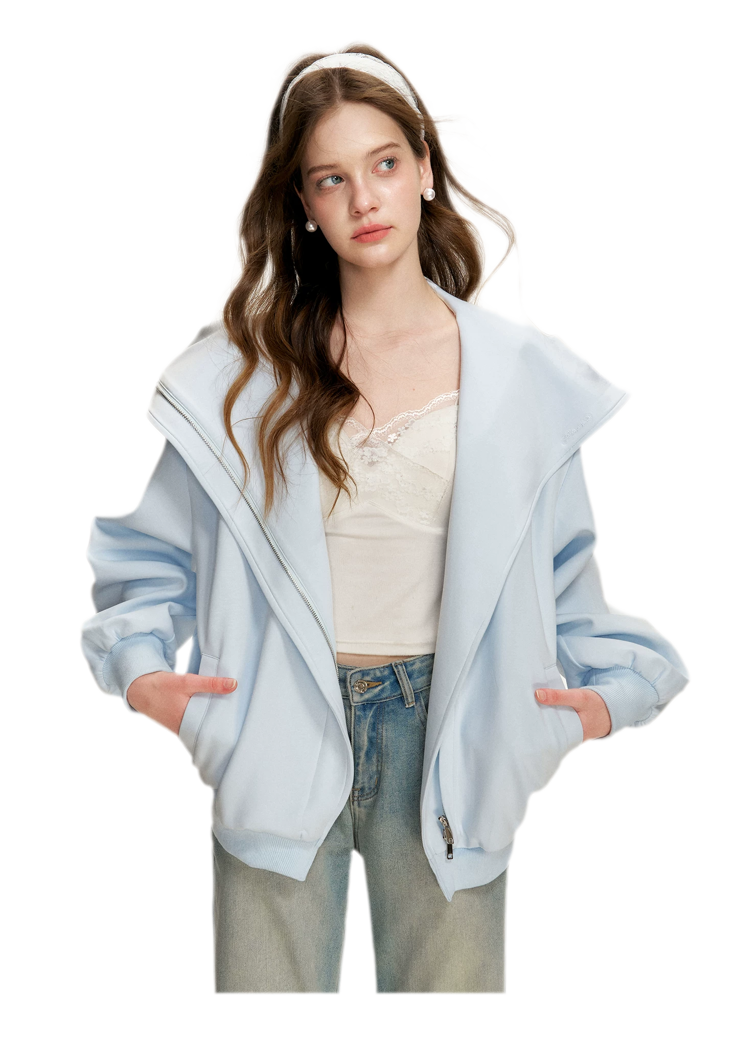 Blokette Hooded Zip Hoodie