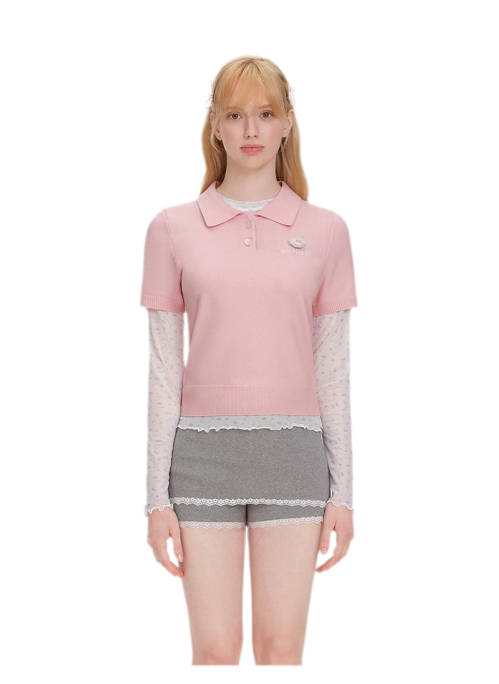 Polo Knit Short Sleeve Tee