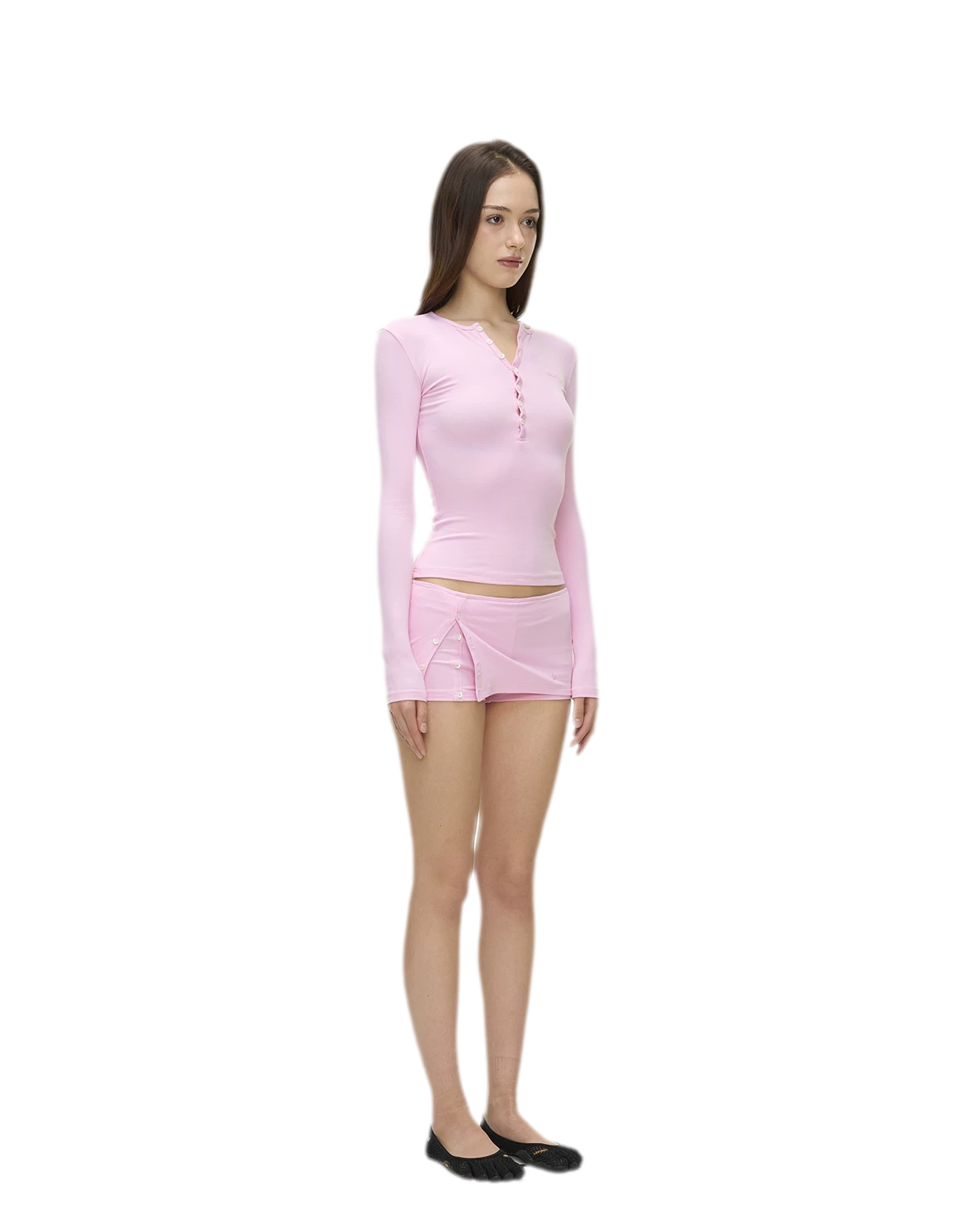 Ribbed Button Trim Set