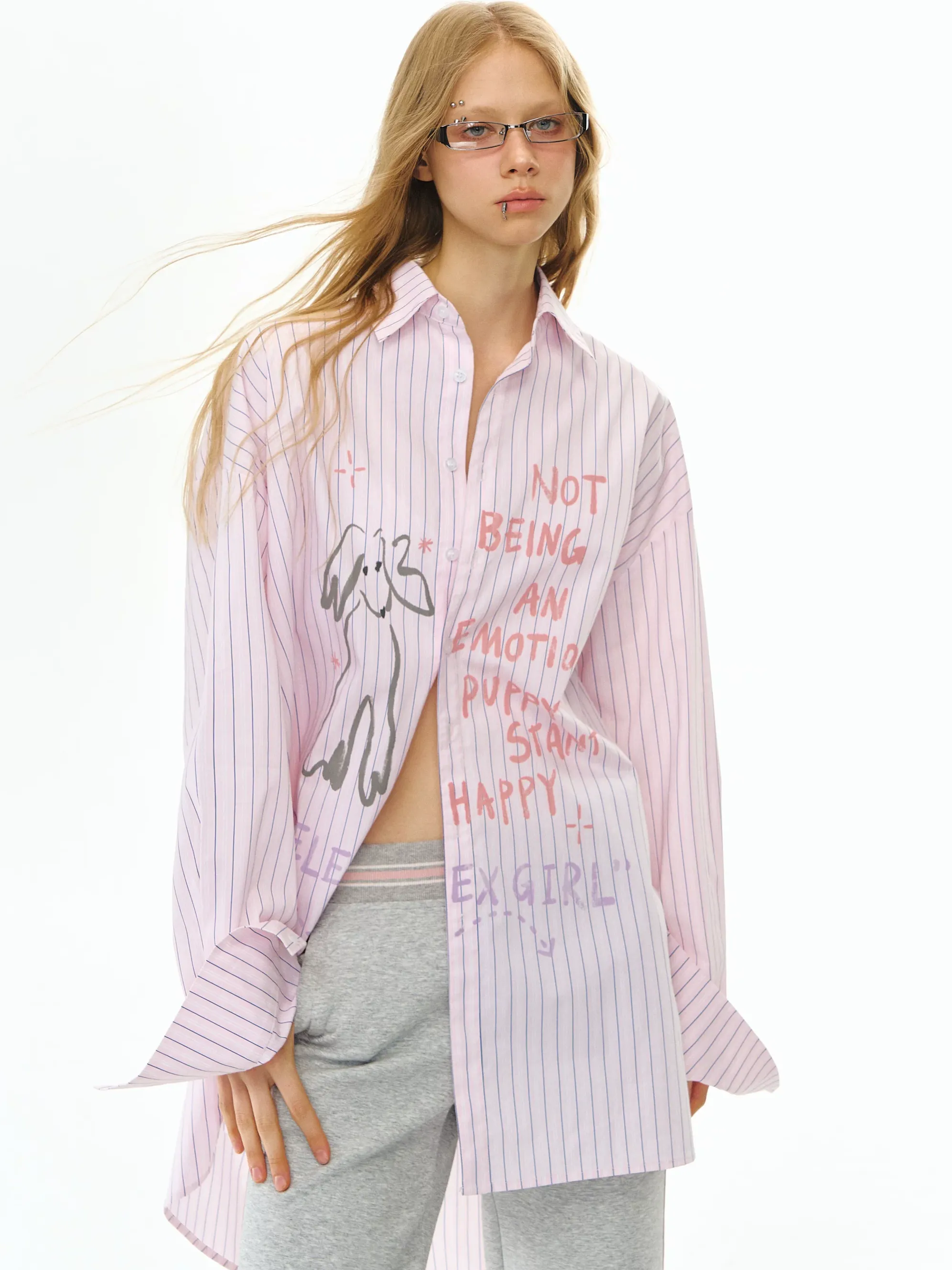 Printed Stripe Shirt