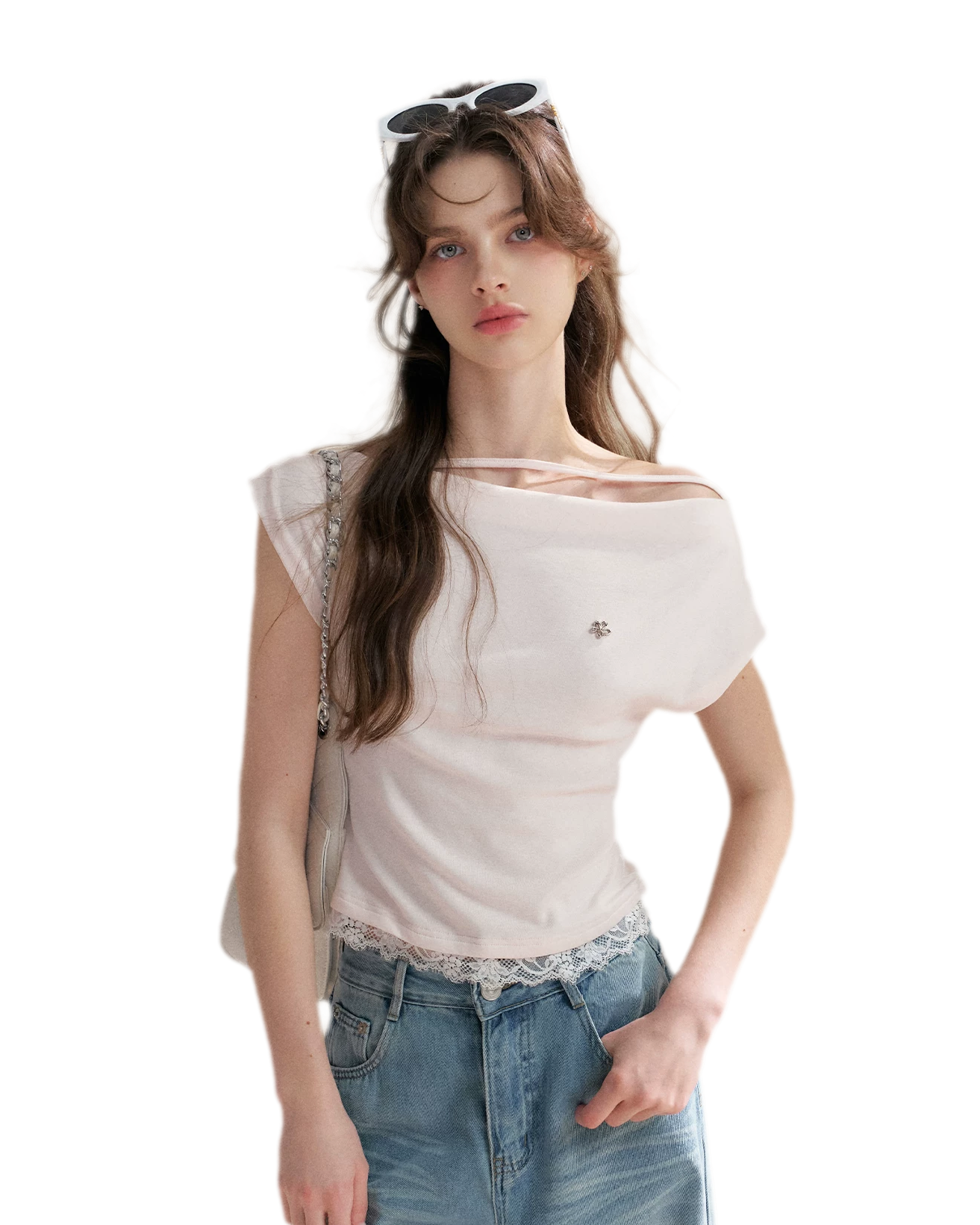Lace Trim T-Shirt
