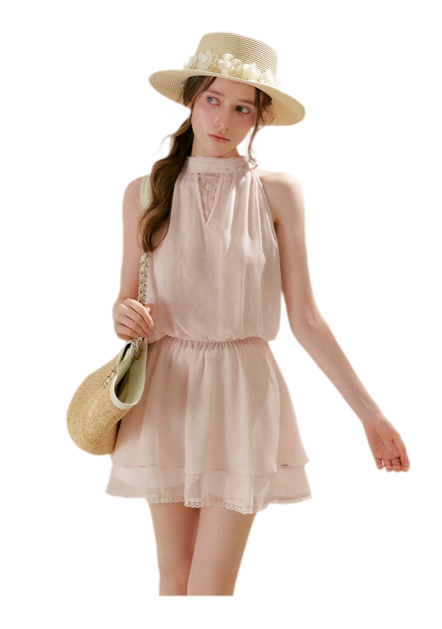 Lace Halter Dress